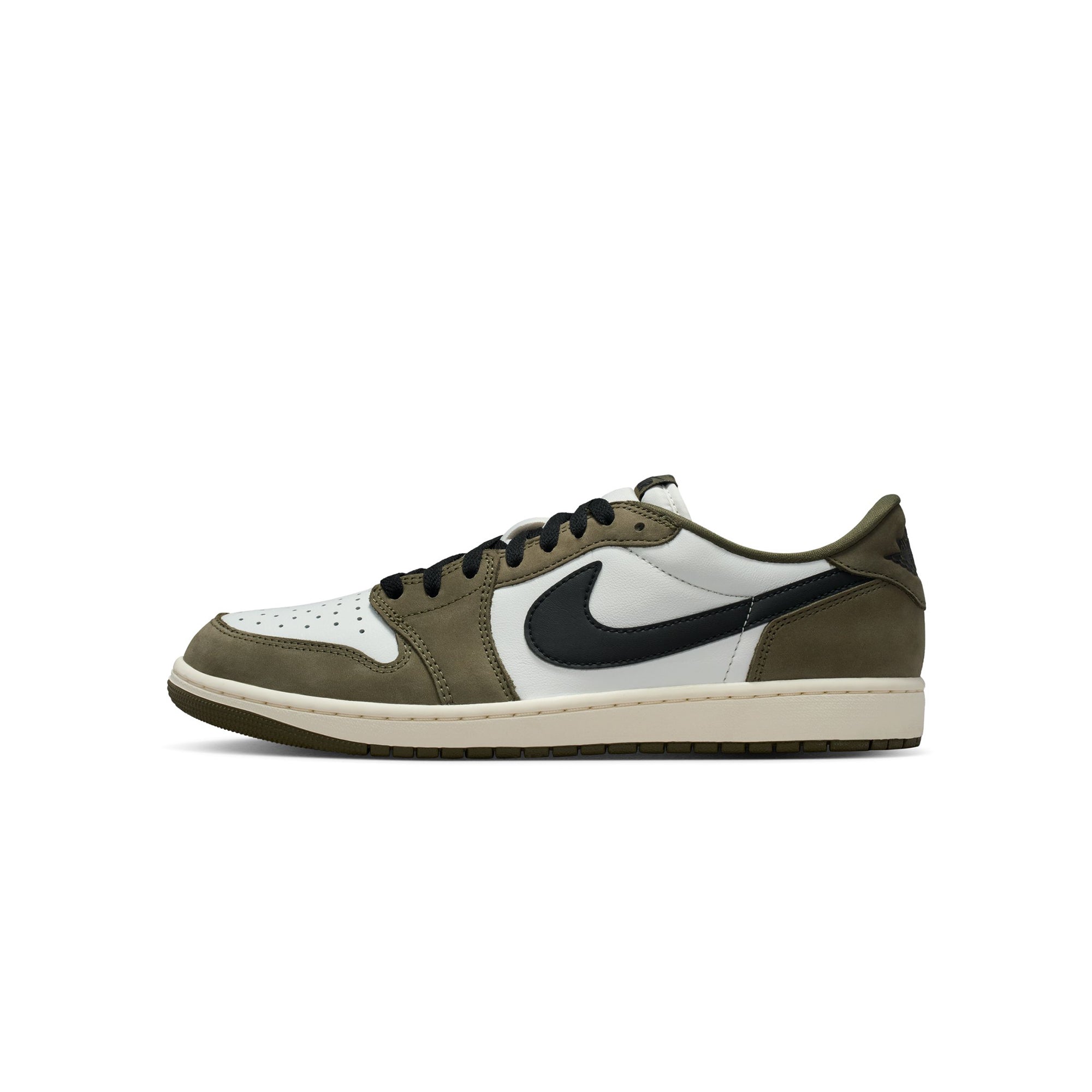 1 Mens Retro Low Medium Olive Shoes Air jordan – Гарантія оригінальності – боковий вид