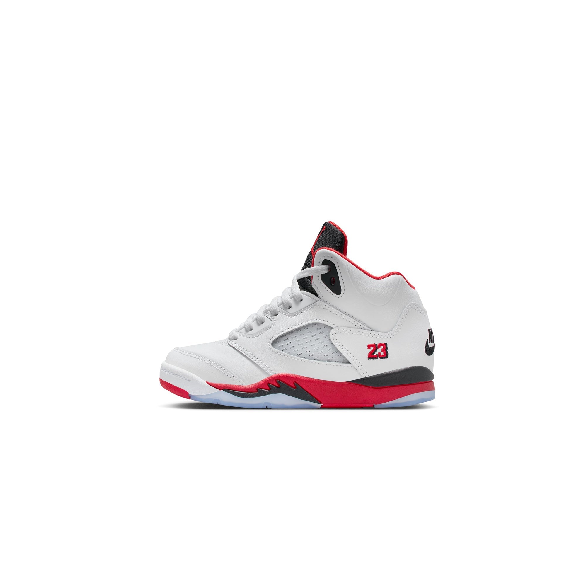 5 Little Kids Retro "Fire Red" Shoes AIR JORDAN – Гарантія оригінальності – боковий вид
