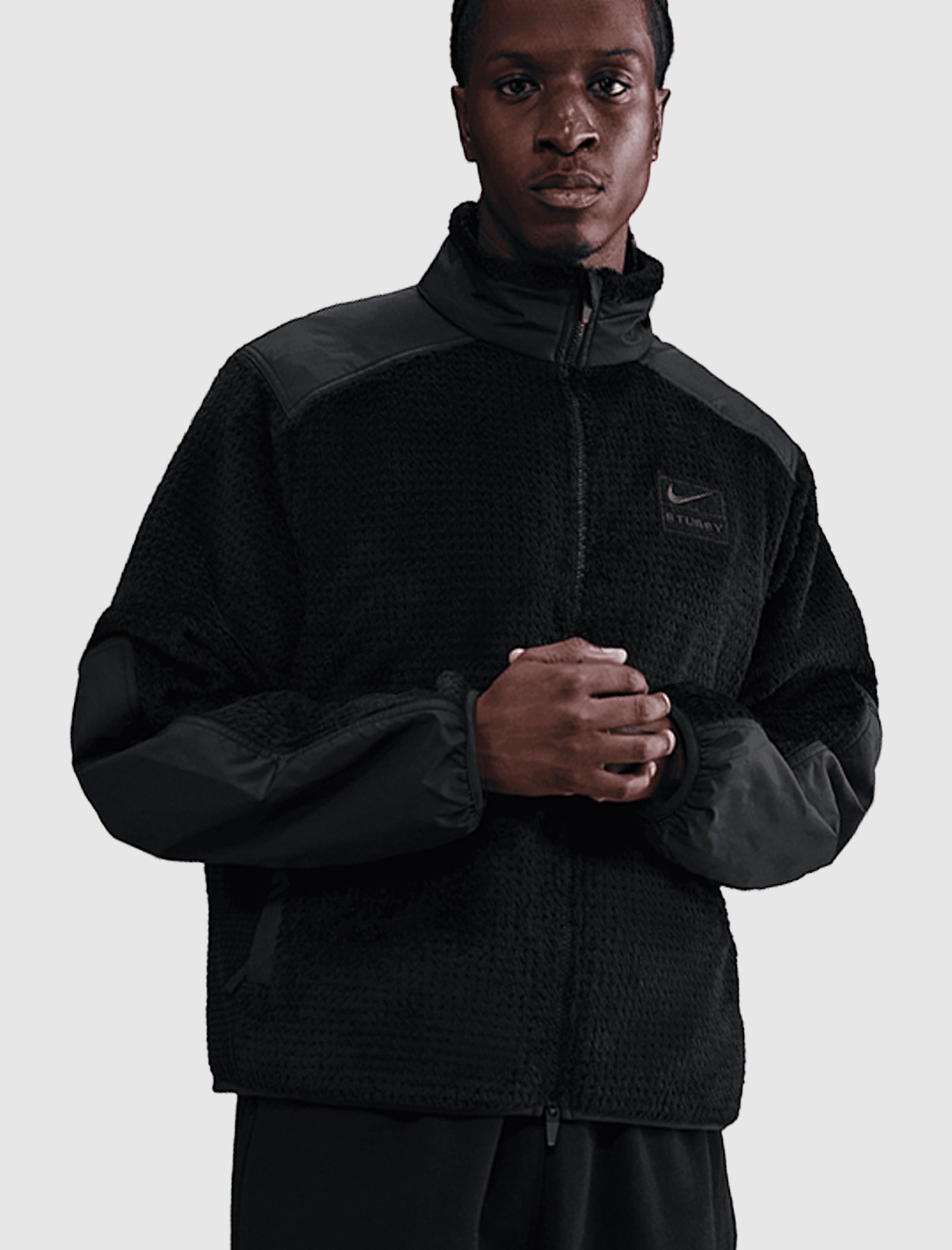 Оригінальна Stussy High-Loft Full-Zip Jacket Nike – боковий вид - NIKE