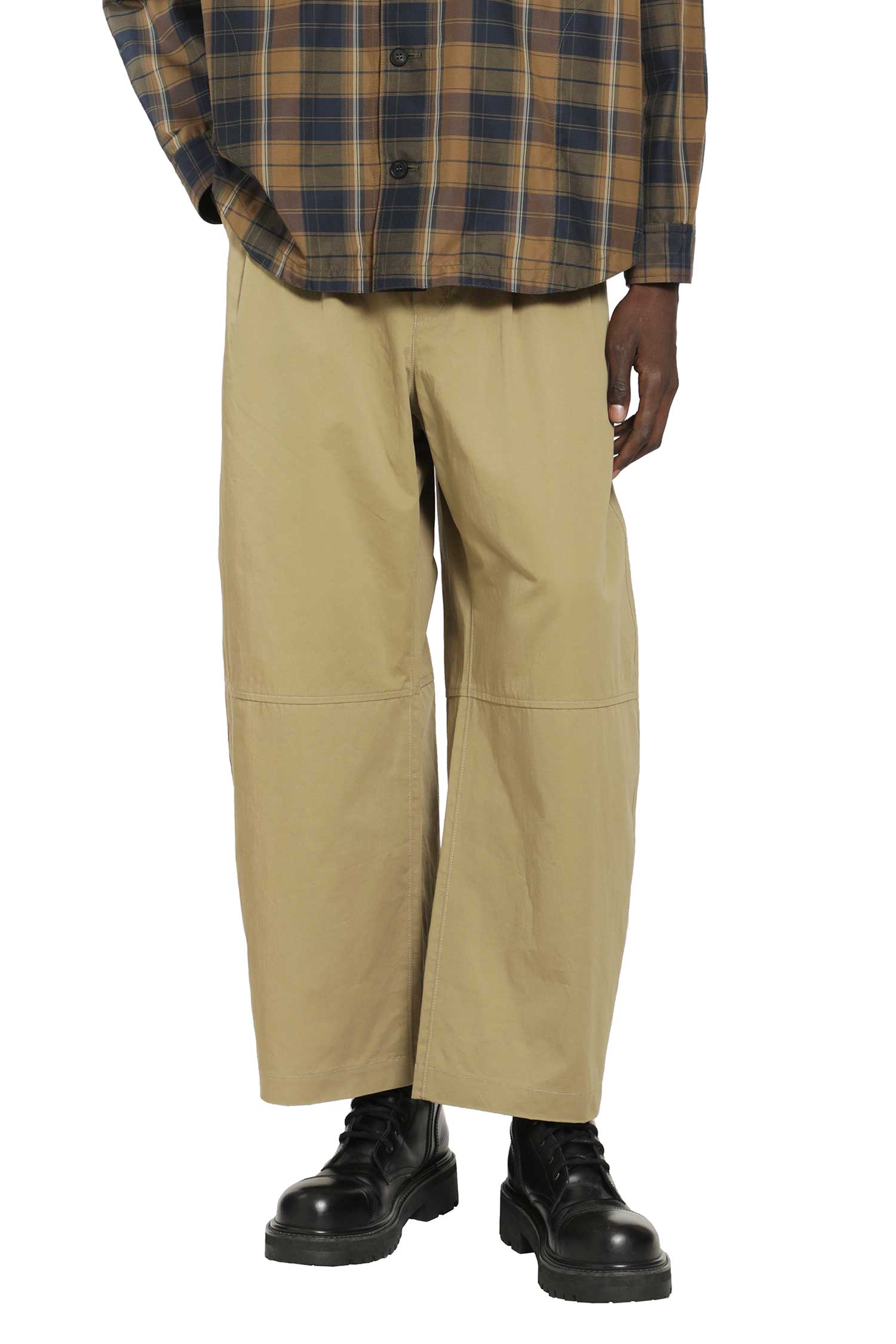 Curved Cotton Linen Chinos Comme des garcons – Гарантія оригінальності – боковий вид