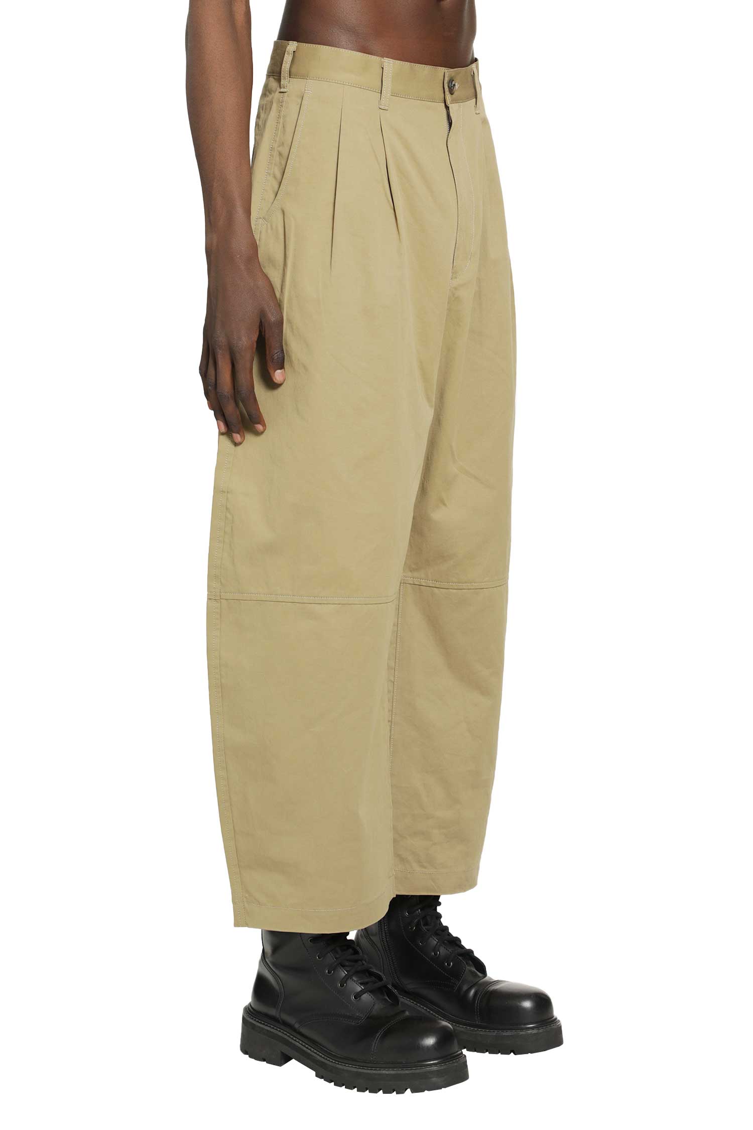 Curved Cotton Linen Chinos Comme des garcons – Гарантія оригінальності – детальний вид