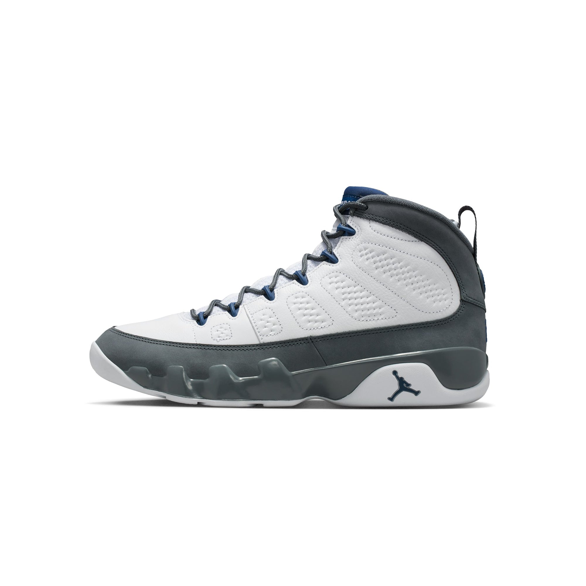 9 Mens Retro Flint Grey Shoes Air jordan – Гарантія оригінальності – боковий вид