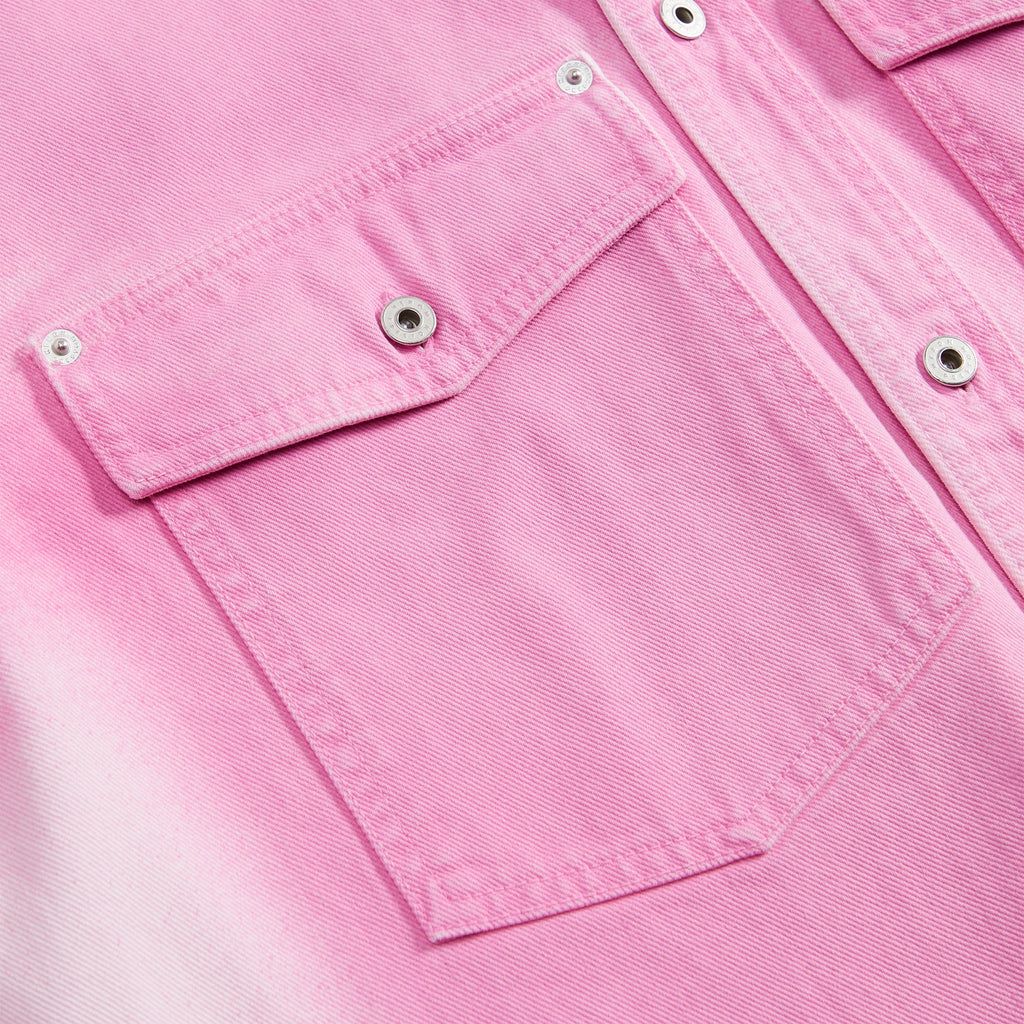 Gradient Denim Long Sleeve Shirt Fuchsia Pink Heron preston – Гарантія оригінальності – детальний вид