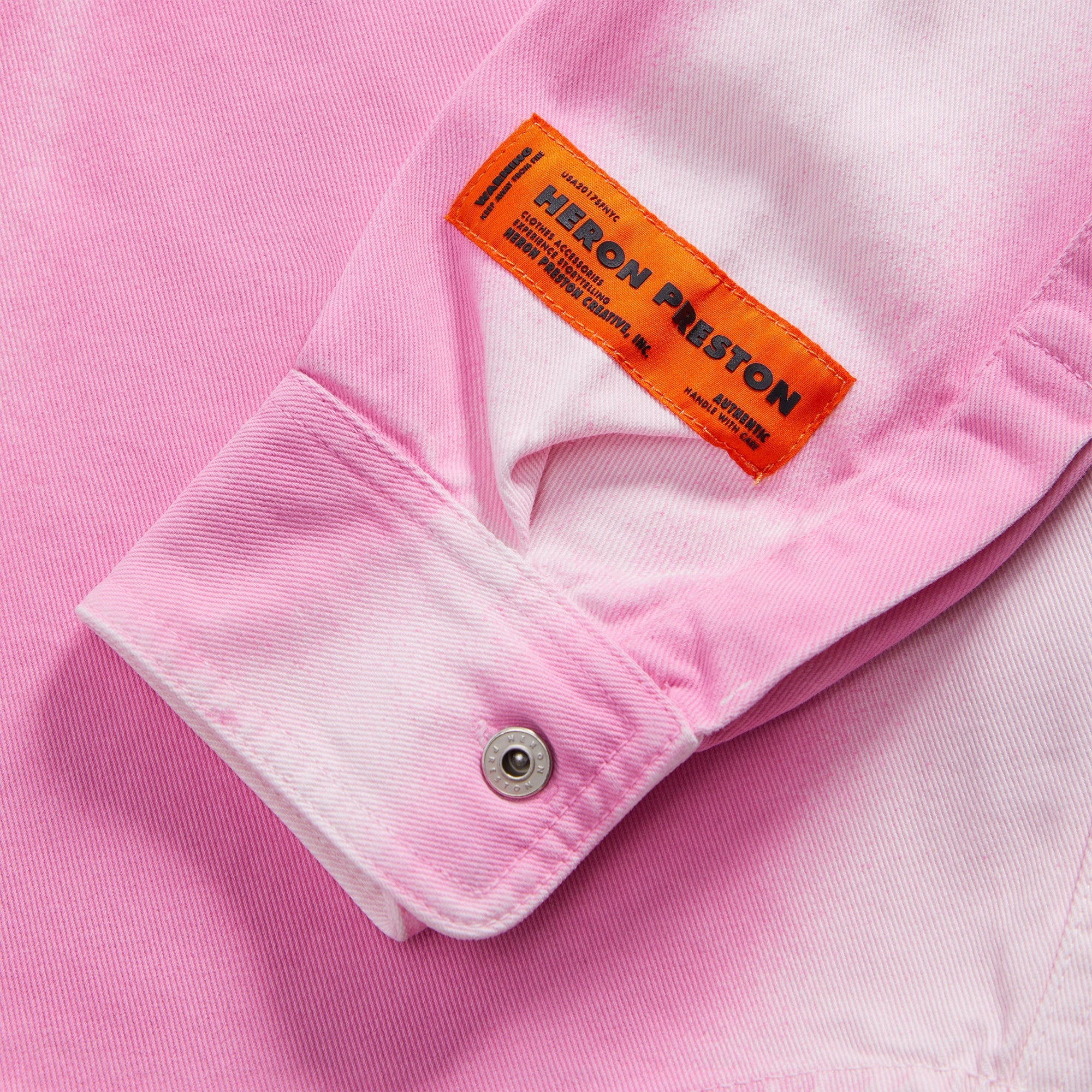 Gradient Denim Long Sleeve Shirt Fuchsia Pink Heron preston – Гарантія оригінальності – збільшений вид