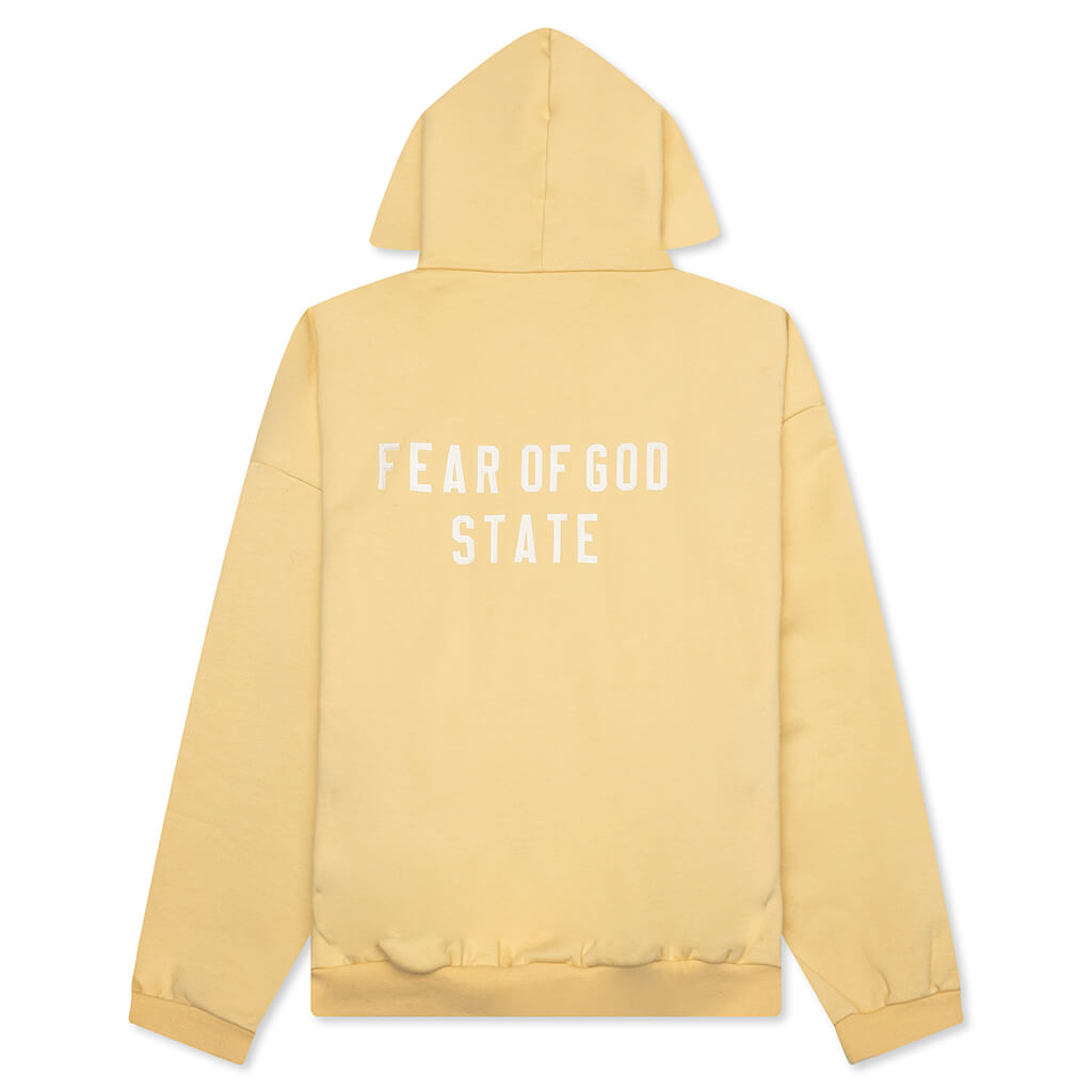 Heavy Fleece Fullzip Hoodie Fear of god – Гарантія оригінальності – вид ззаду - FEAR OF GOD