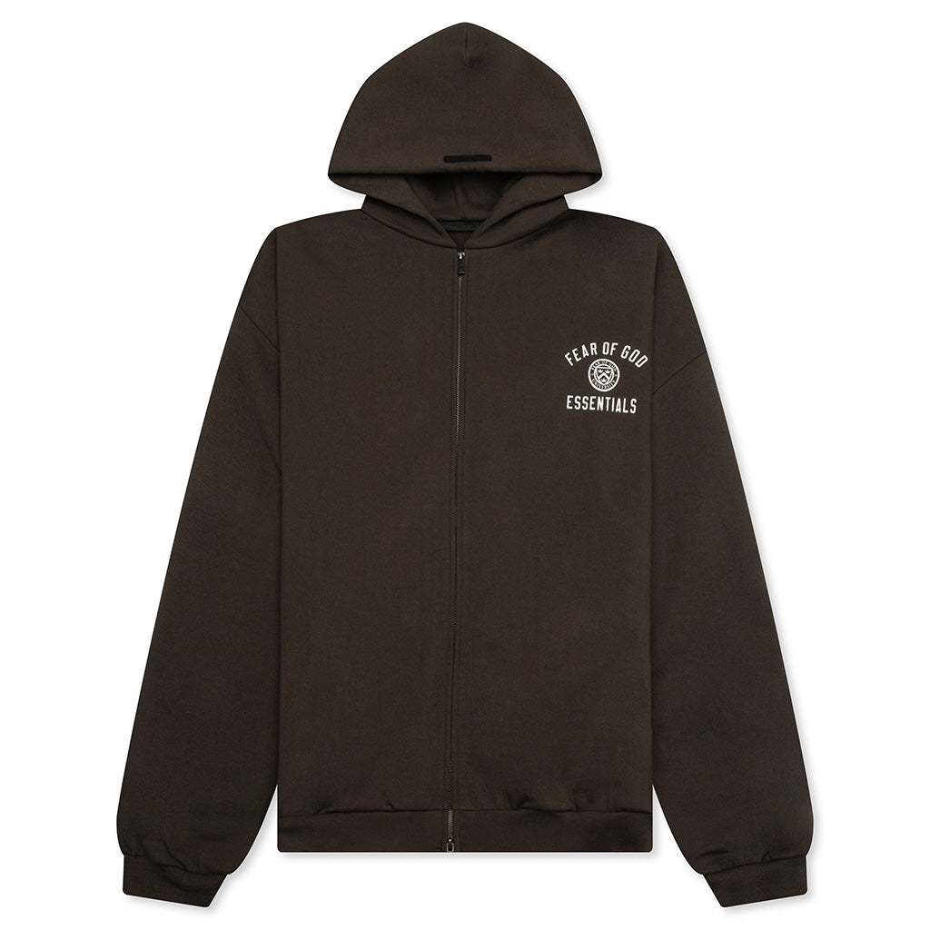 Heavy Fleece Fullzip Hoodie Fear of god – Гарантія оригінальності – боковий вид