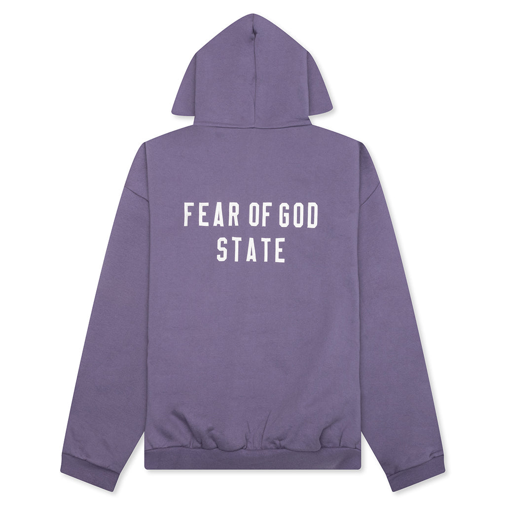 Heavy Fleece Fullzip Hoodie Fear of god – Гарантія оригінальності – вид ззаду