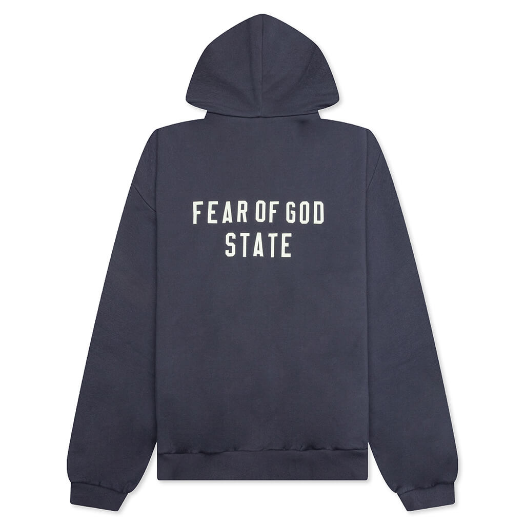 Heavy Fleece Fullzip Hoodie Fear of god – Гарантія оригінальності – вид ззаду - FEAR OF GOD