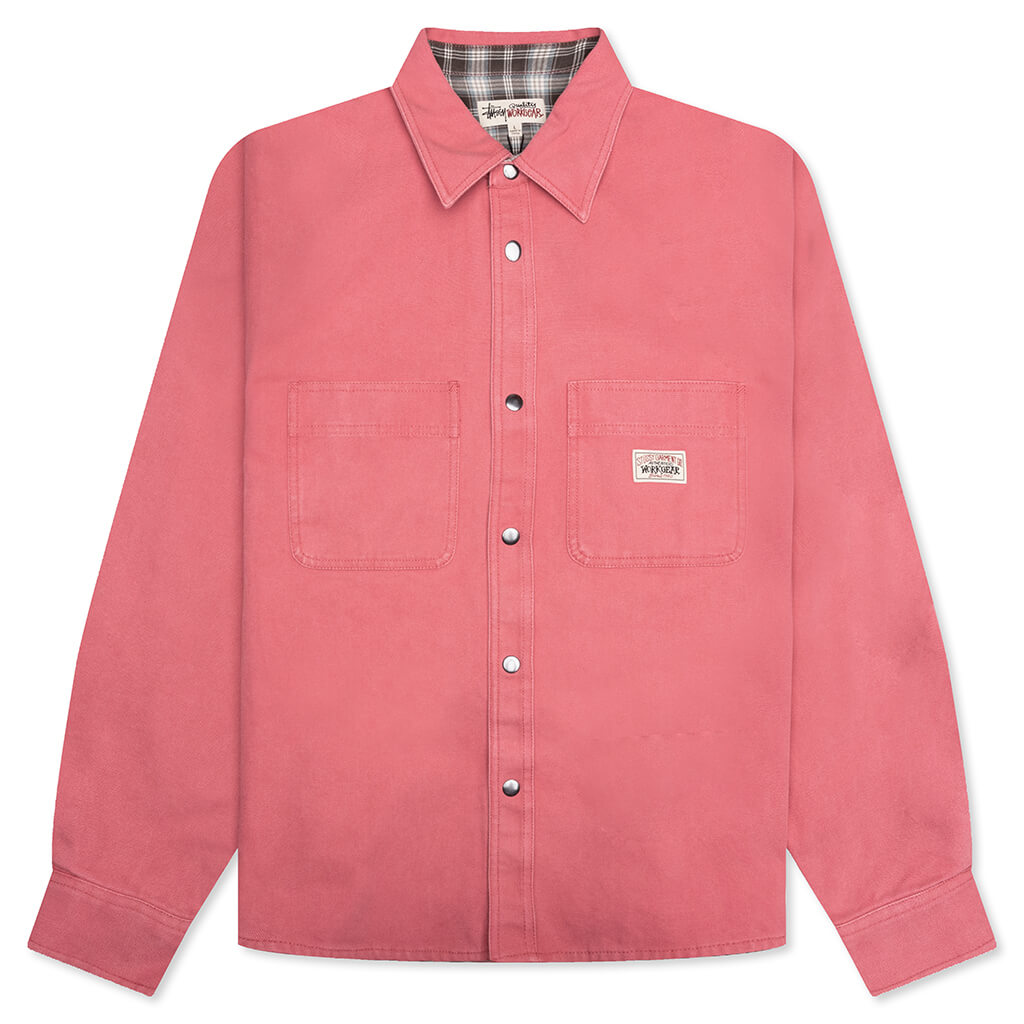 Heavy Washed Canvas Shirt Stussy оригінал – Купити в Україні – боковий вид