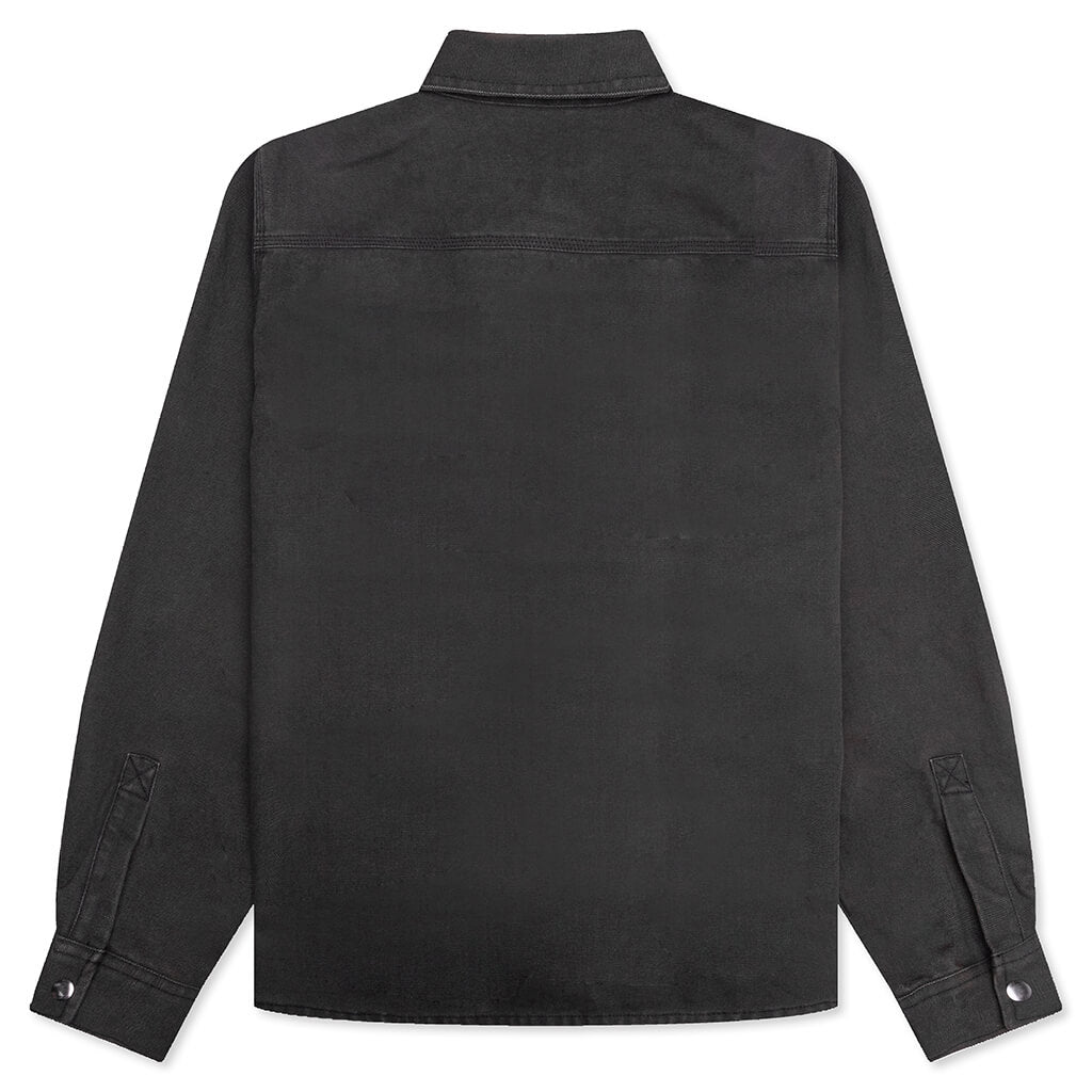 Heavy Washed Canvas Shirt Stussy оригінал – Купити в Україні – вид ззаду