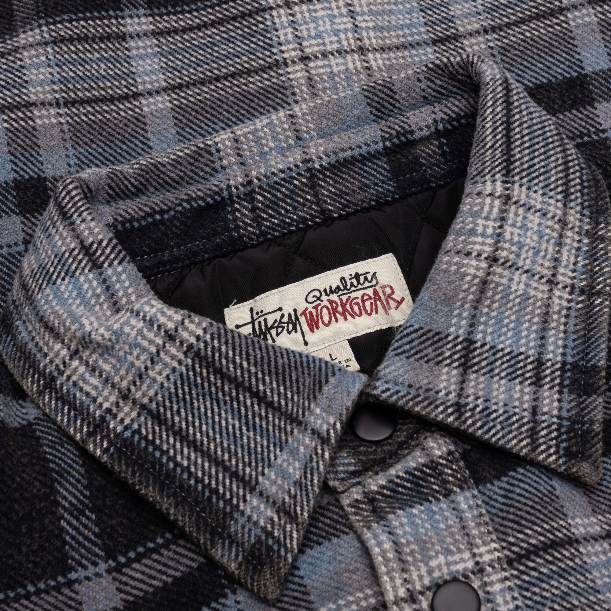 Heavy Washed Plaid Shirt Stussy – Гарантія оригінальності – детальний вид