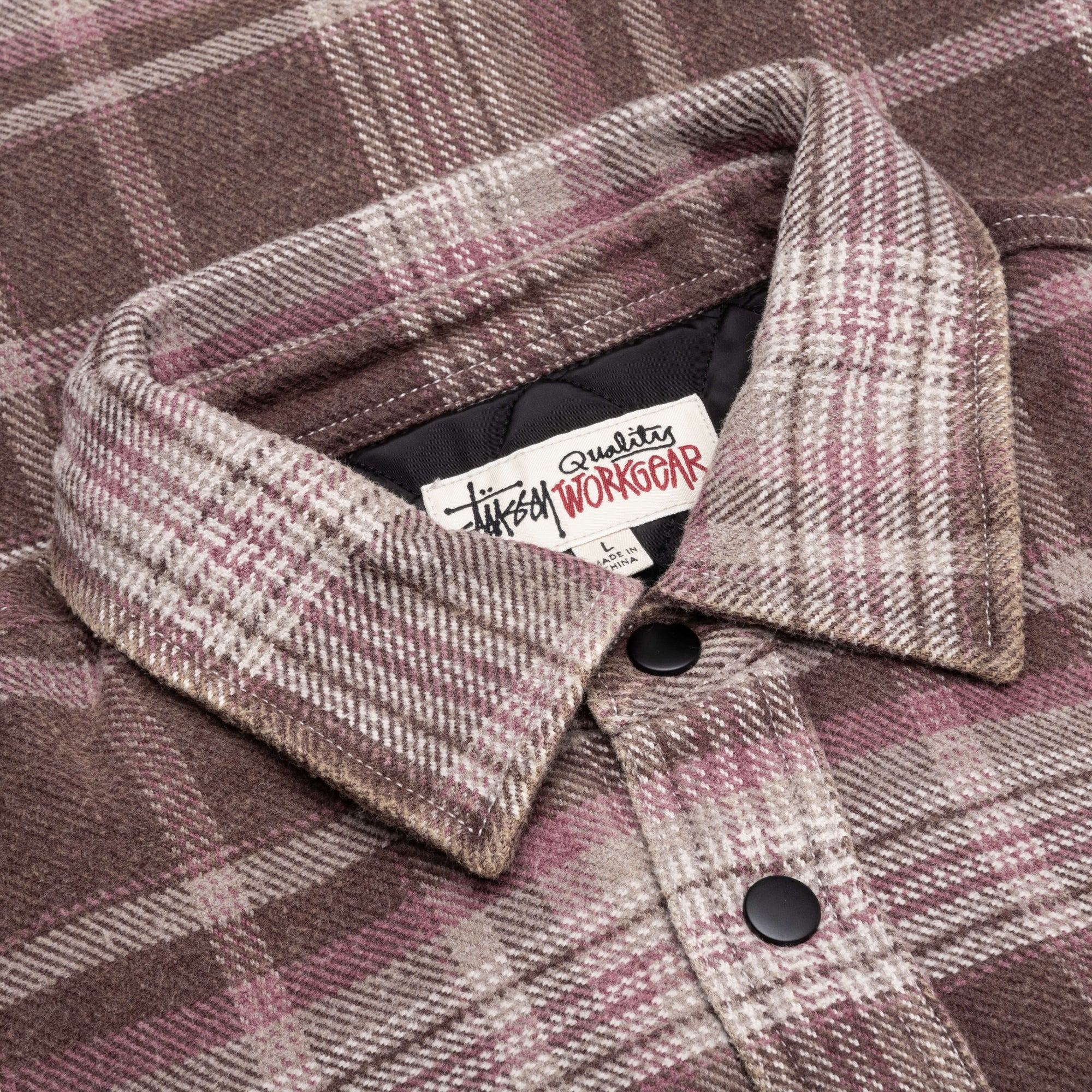 Heavy Washed Plaid Shirt Stussy – Гарантія оригінальності – детальний вид