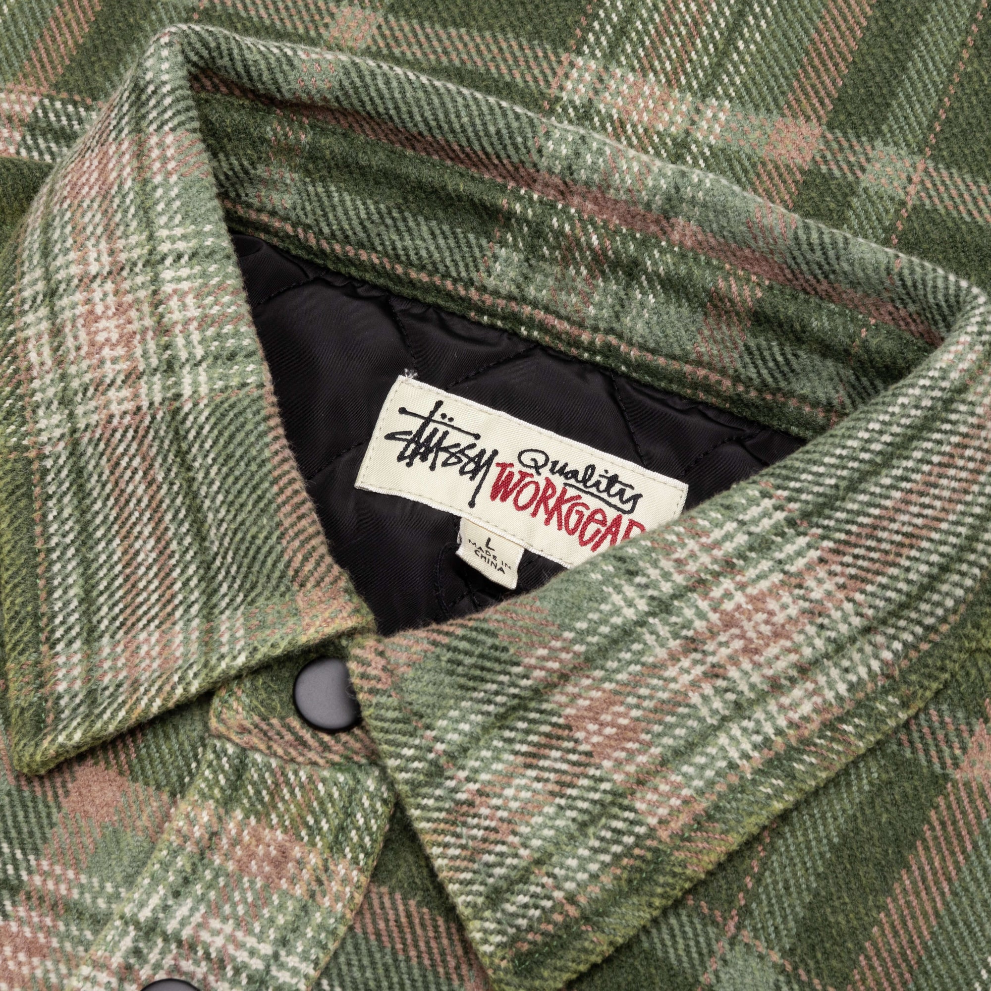 Heavy Washed Plaid Shirt Stussy – Гарантія оригінальності – детальний вид