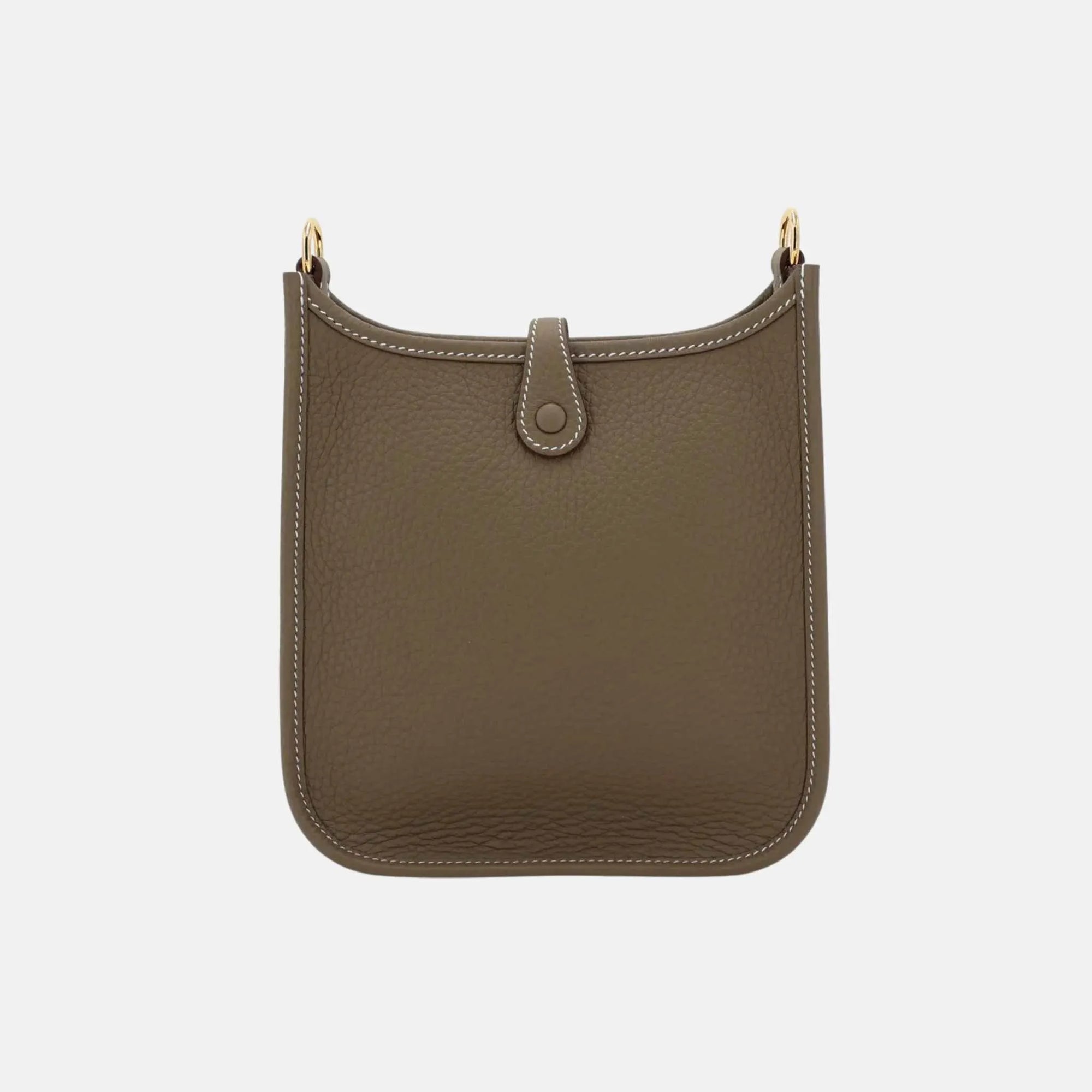 Оригінальна Mini Evelyne Tpm Amazone 112 Clemence Etoupe Ghw Hermes – вид ззаду