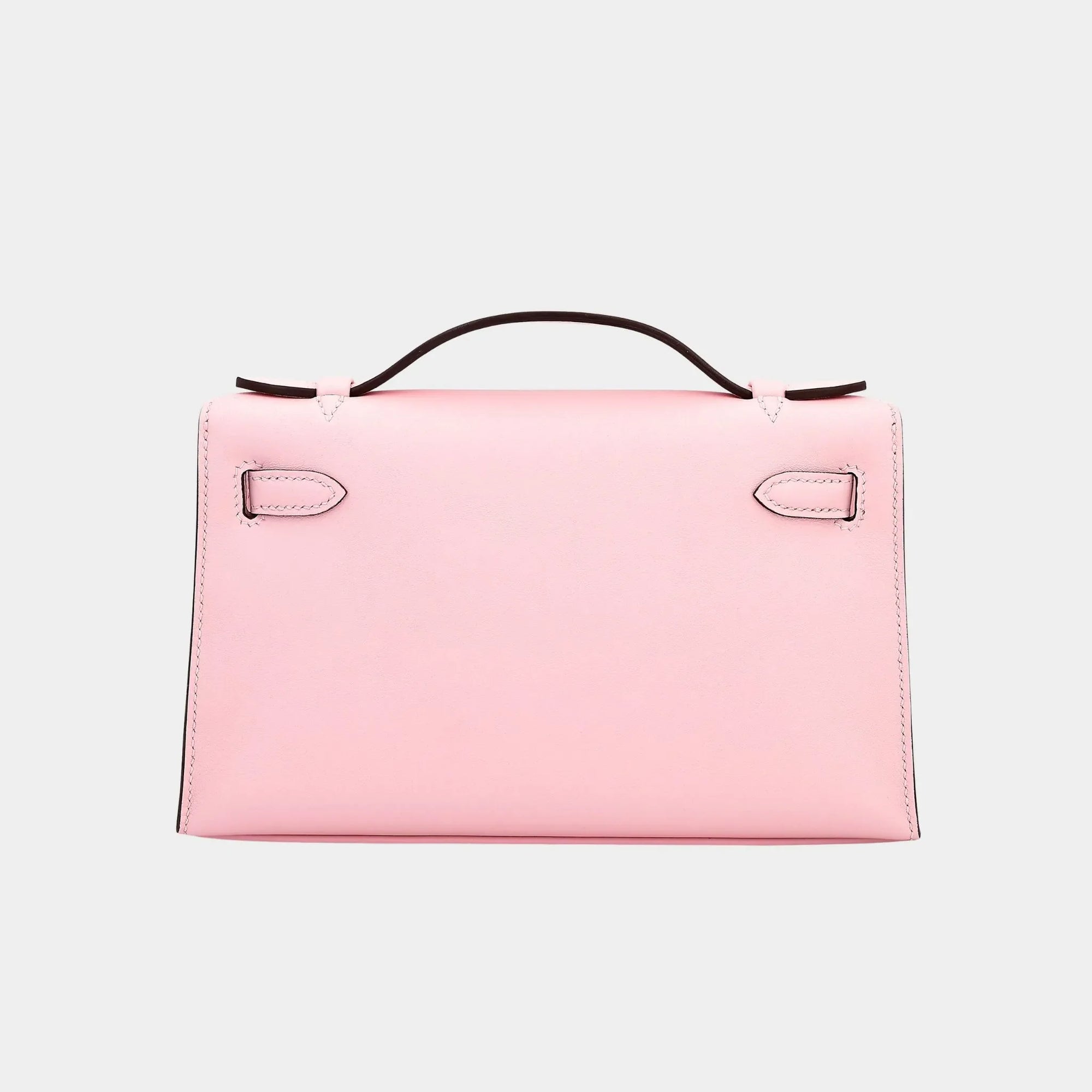 Kelly Pochette Swift Rose Sakura Phw Hermes – Гарантія оригінальності – вид ззаду
