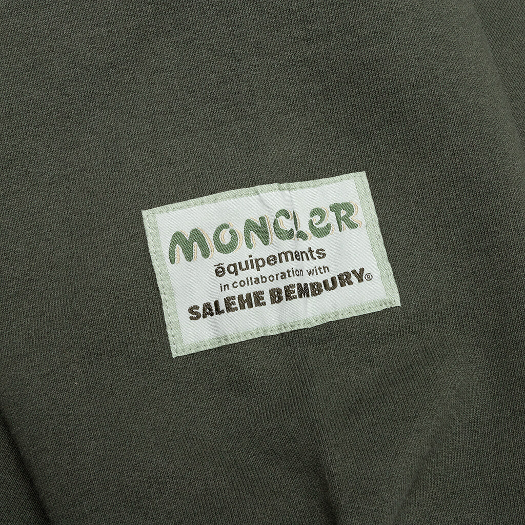 Moncler Genius x Salehe Bembury Logo Hoodie - Olive - MONCLER