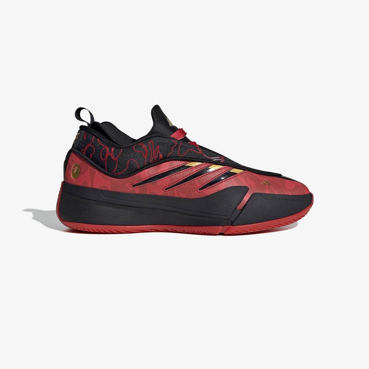 Dame 9 X Bape Adidas – Гарантія оригінальності – боковий вид - ADIDAS