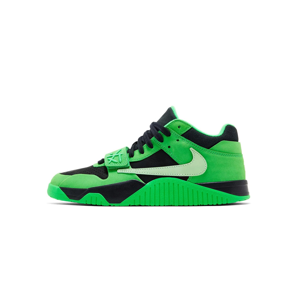X Travis Scott Cj1 T Rexx Green Spark Shoes Air jordan оригінал – Купити в Україні – боковий вид