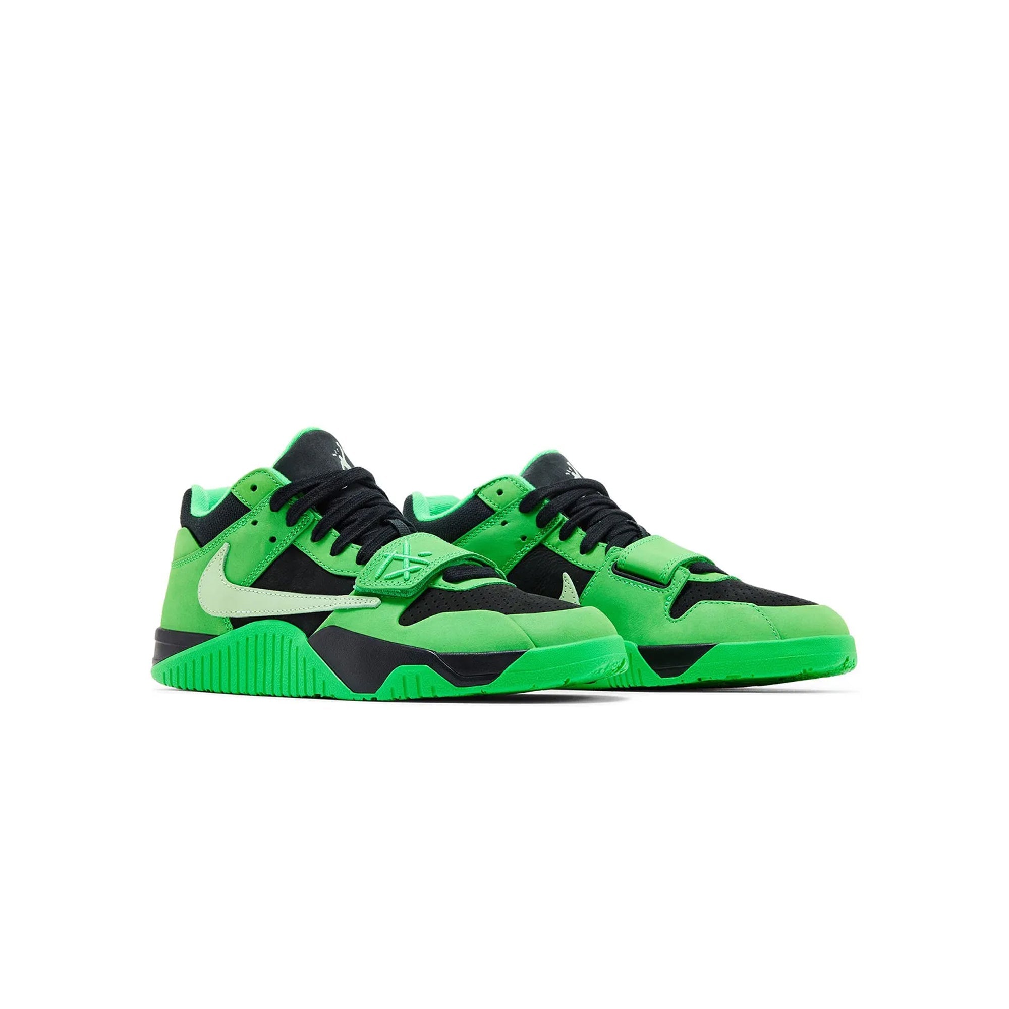 X Travis Scott Cj1 T Rexx Green Spark Shoes Air jordan оригінал – Купити в Україні – вид ззаду