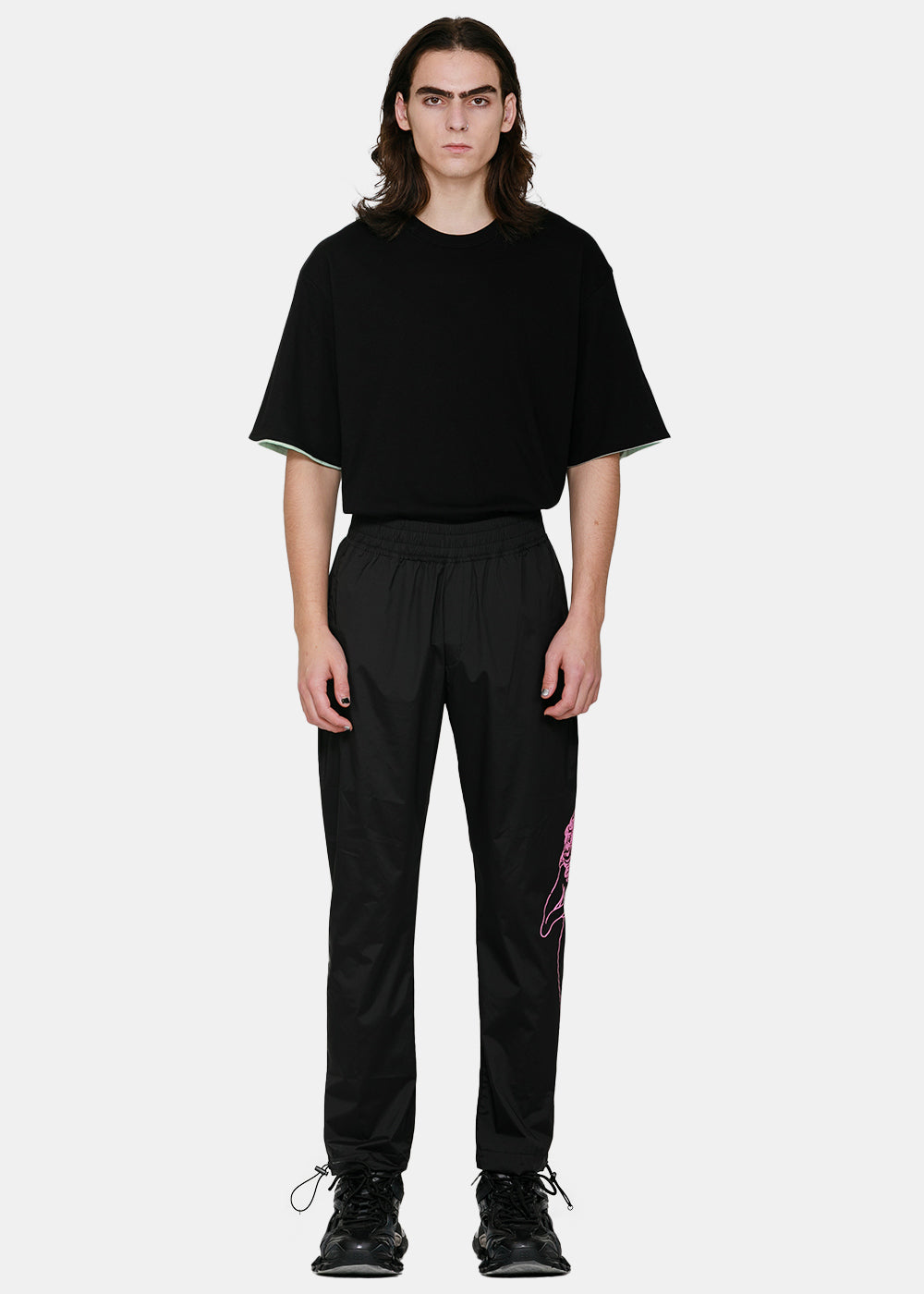 Оригінальна Black Woman Print Sportpants Palm angels – боковий вид