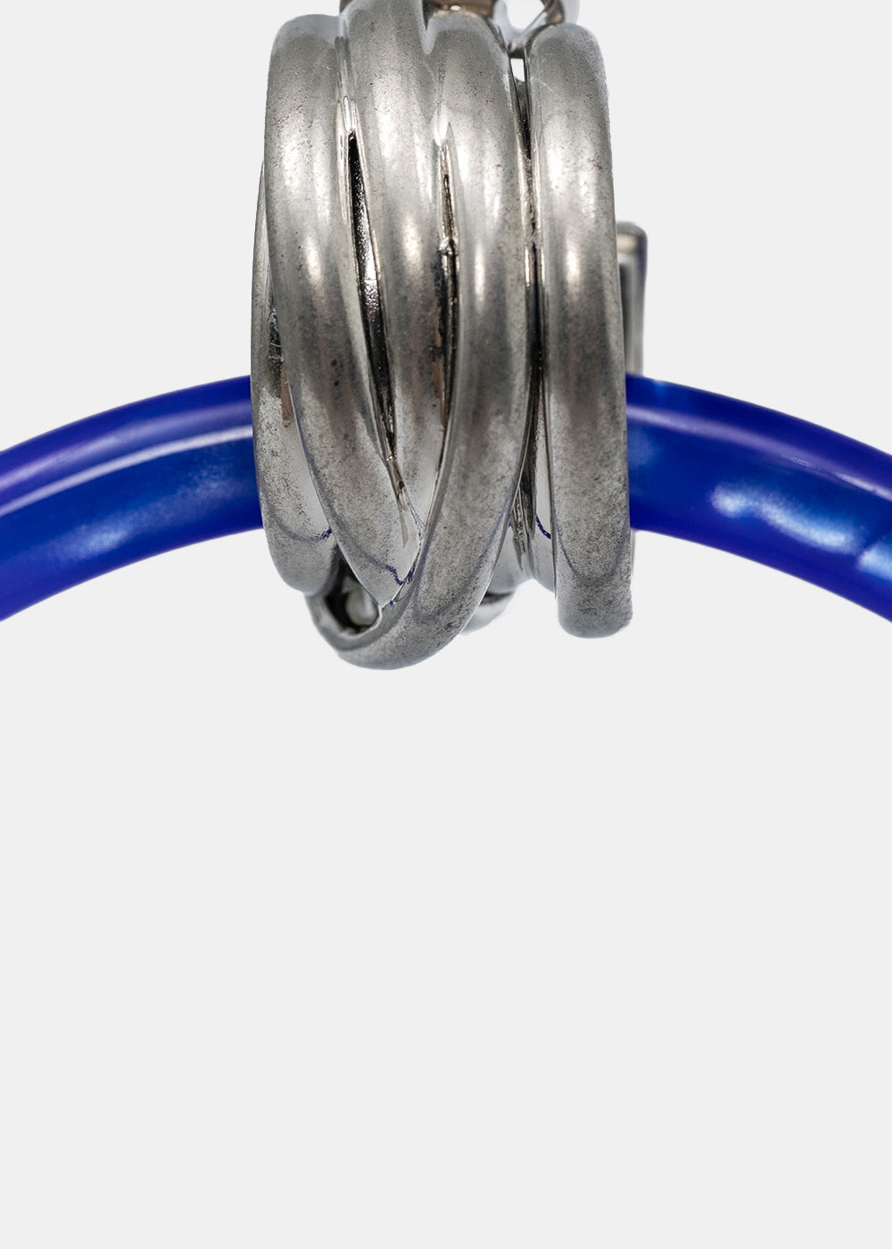 Blue Medium Hoop Earrings Balenciaga – Гарантія оригінальності – детальний вид