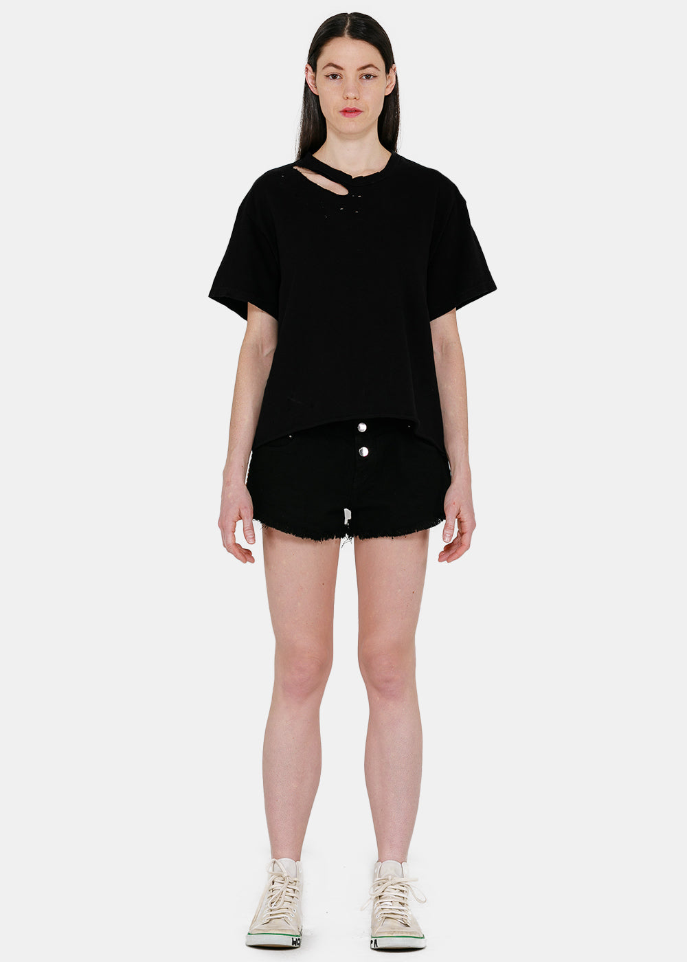 Black Slash T-Shirt Amiri – Гарантія оригінальності – боковий вид