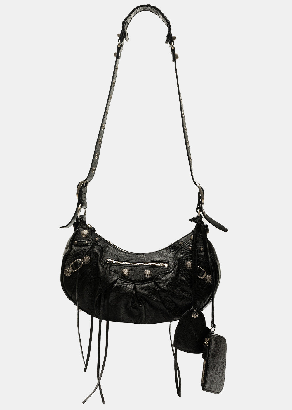 Black Small Le Cagole Shoulder Bag Balenciaga оригінал – Купити в Україні – боковий вид