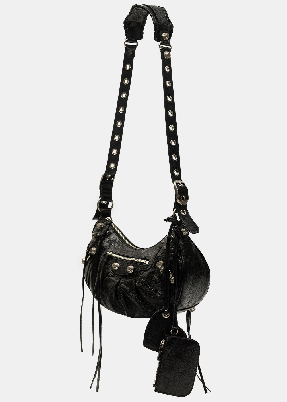 Black Small Le Cagole Shoulder Bag Balenciaga оригінал – Купити в Україні – детальний вид