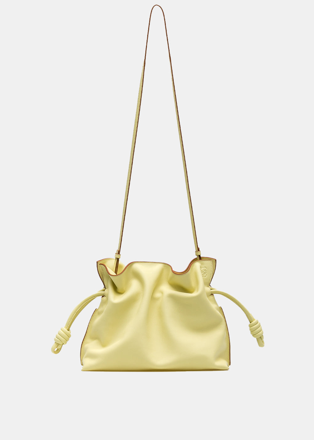 Pale Lime Flamenco Clutch Loewe – Гарантія оригінальності – боковий вид