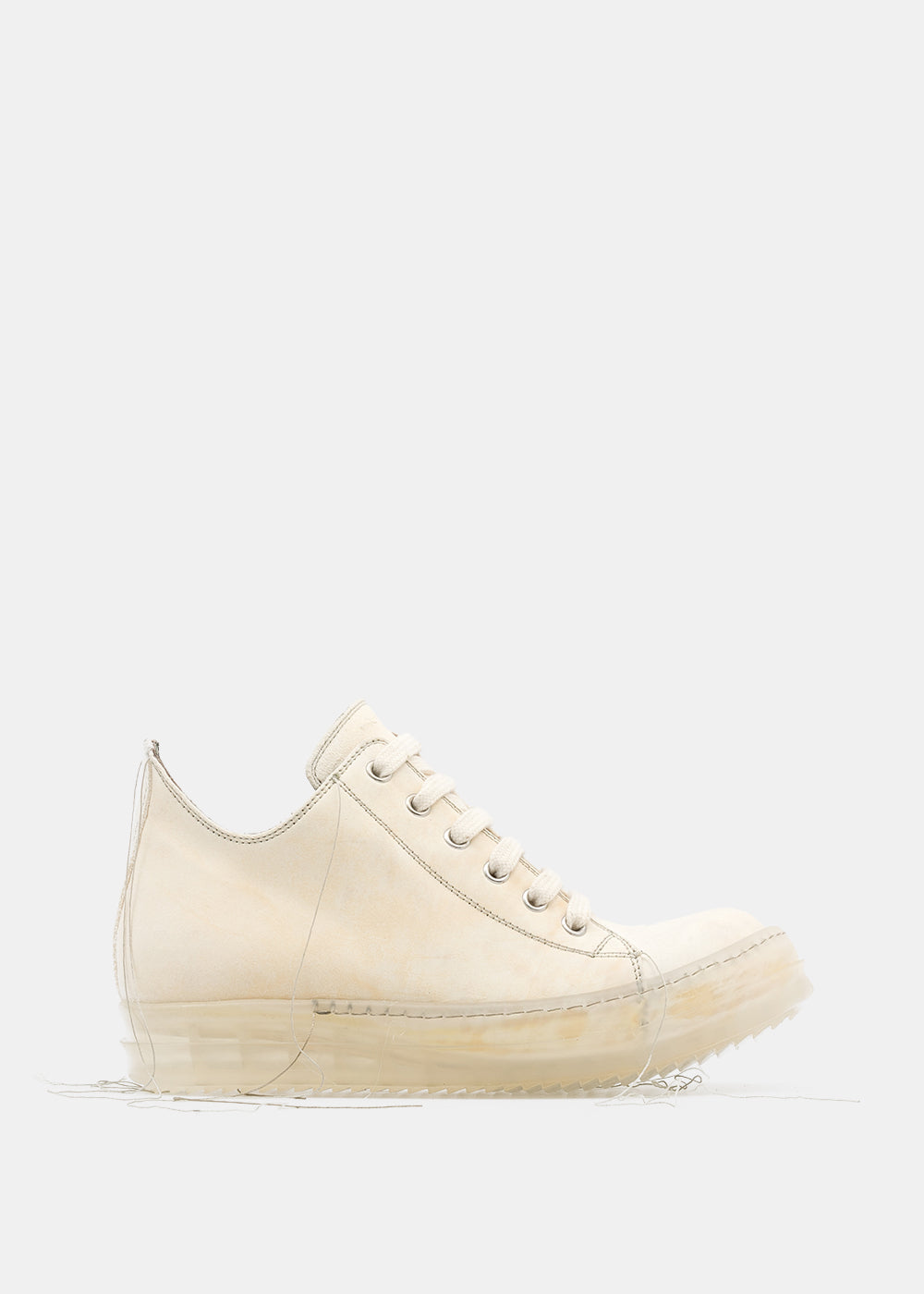White Low Ramone Sneakers Rick owens оригінал – Купити в Україні – боковий вид