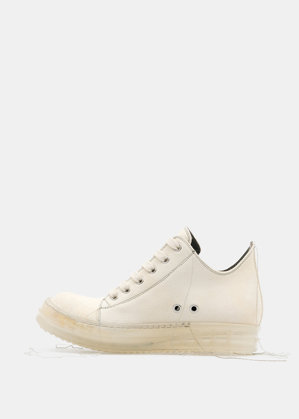 White Low Ramone Sneakers Rick owens оригінал – Купити в Україні – вид ззаду