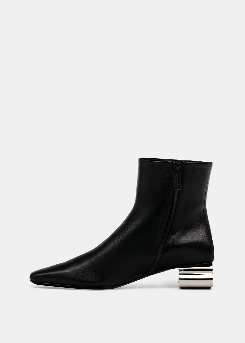 Black Typo Leather Ankle Boots Balenciaga оригінал – Купити в Україні – вид ззаду