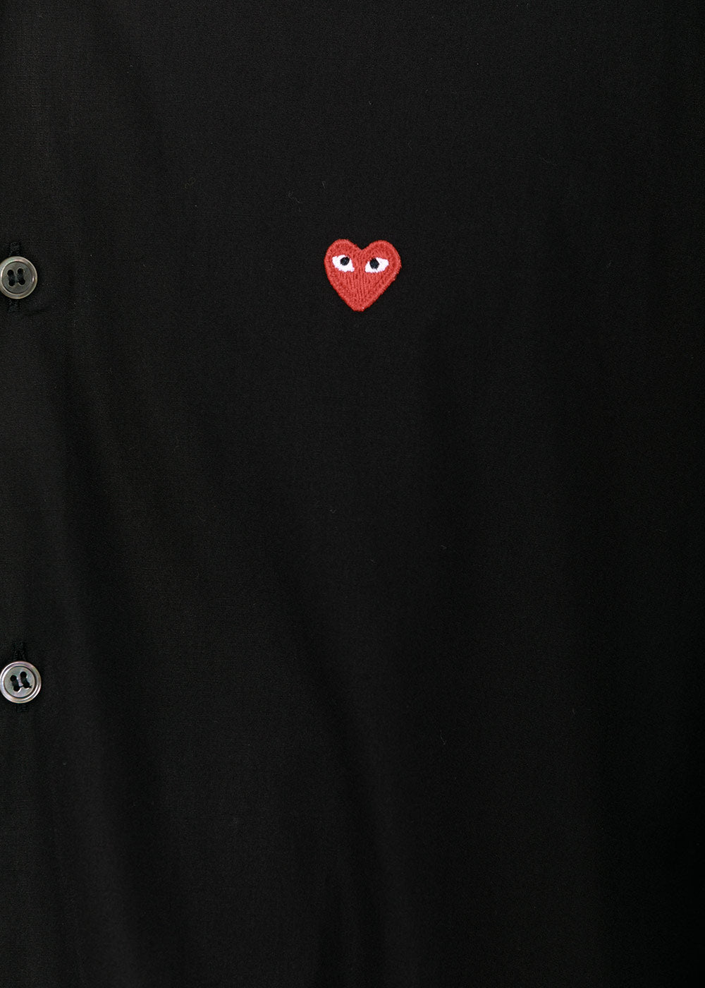 Black & Red Heart Patch Shirt Comme des garcons оригінал – Купити в Україні – збільшений вид