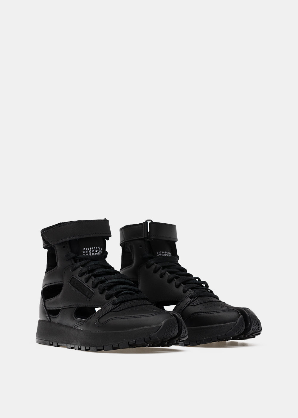 Black Reebok Edition Tabi Sneakers Maison margiela – Гарантія оригінальності – детальний вид