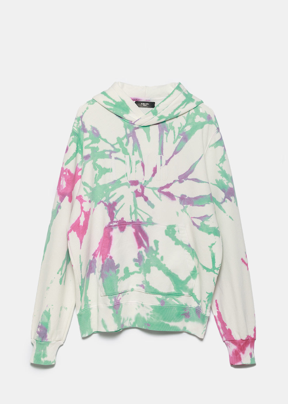 Оригінальна White Core Logo Tie Dye Hoodie Amiri – боковий вид