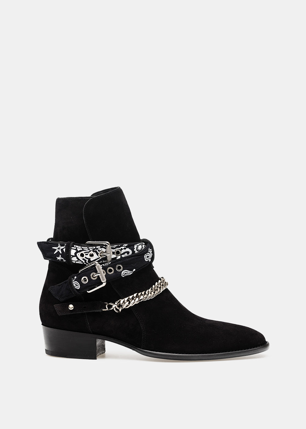 Black Bandana Buckle Boots Amiri – Гарантія оригінальності – боковий вид