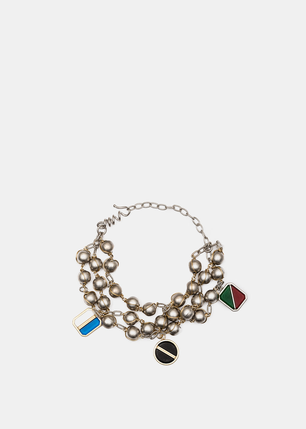 Silver & Gold Ball Chain Bracelet Maison margiela – Гарантія оригінальності – боковий вид