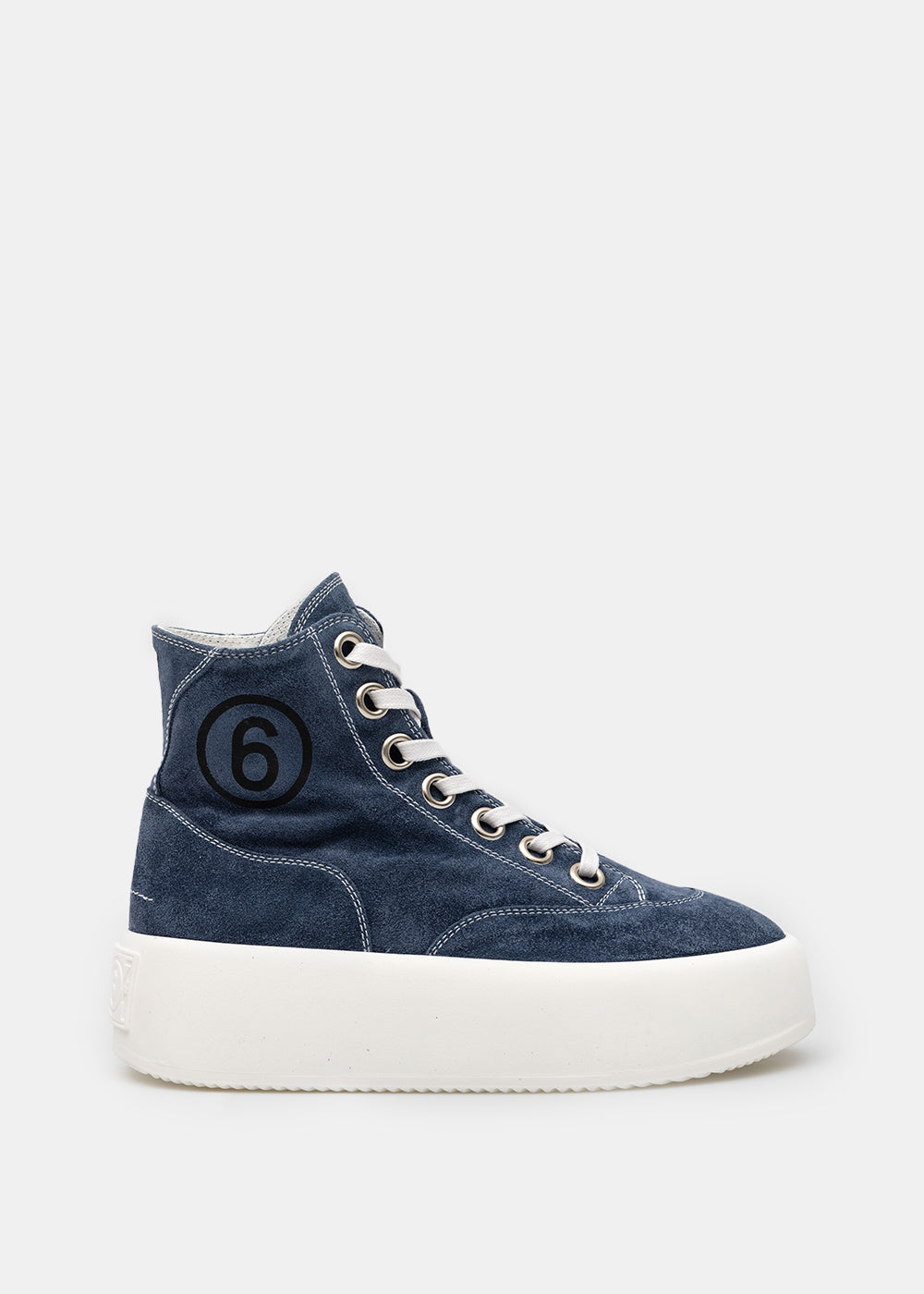 Moonlight Blue Platform High Sneakers Maison margiela – Гарантія оригінальності – боковий вид
