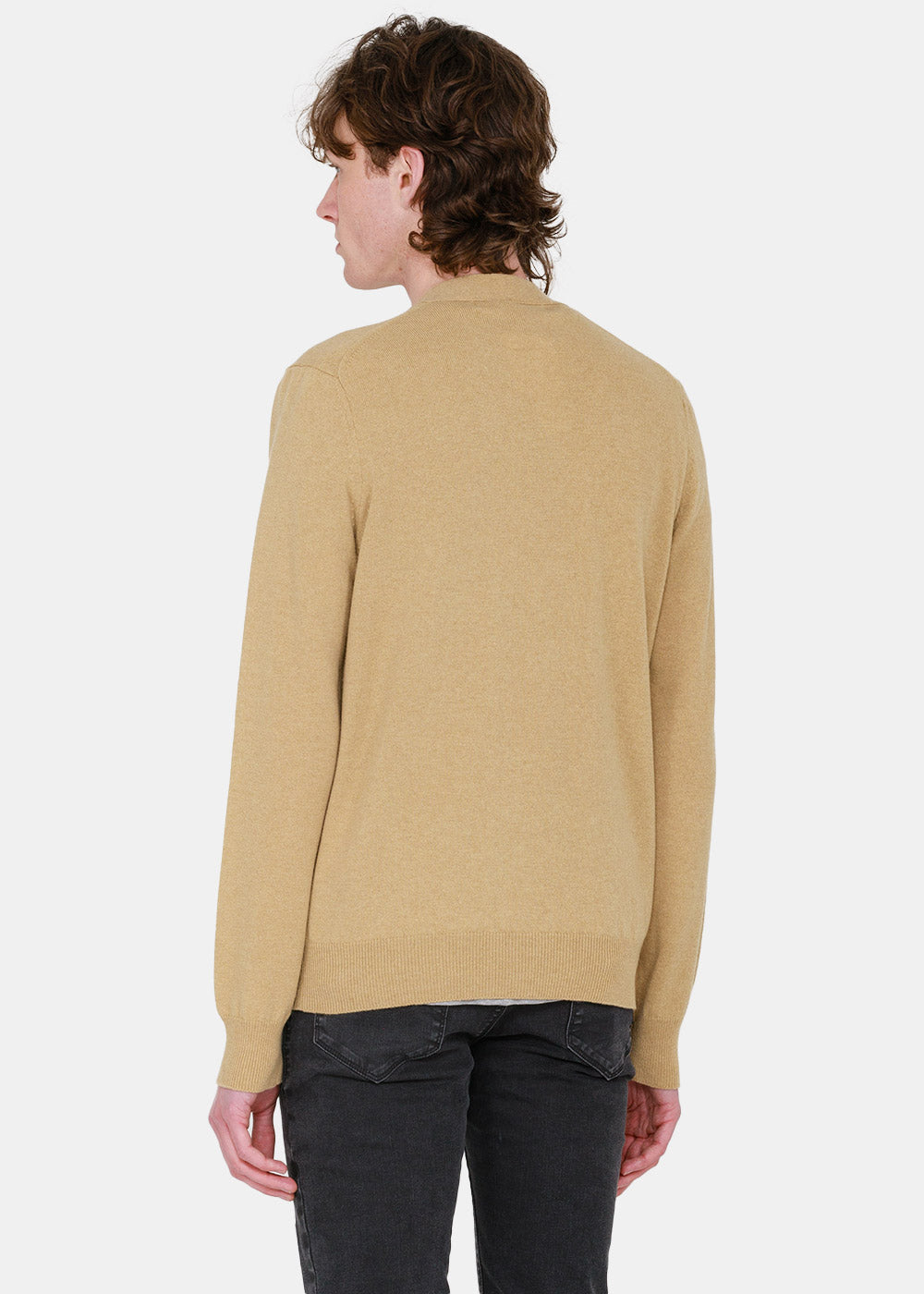 Camel & White Heart Patch Cardigan Comme des garcons оригінал – Купити в Україні – збільшений вид