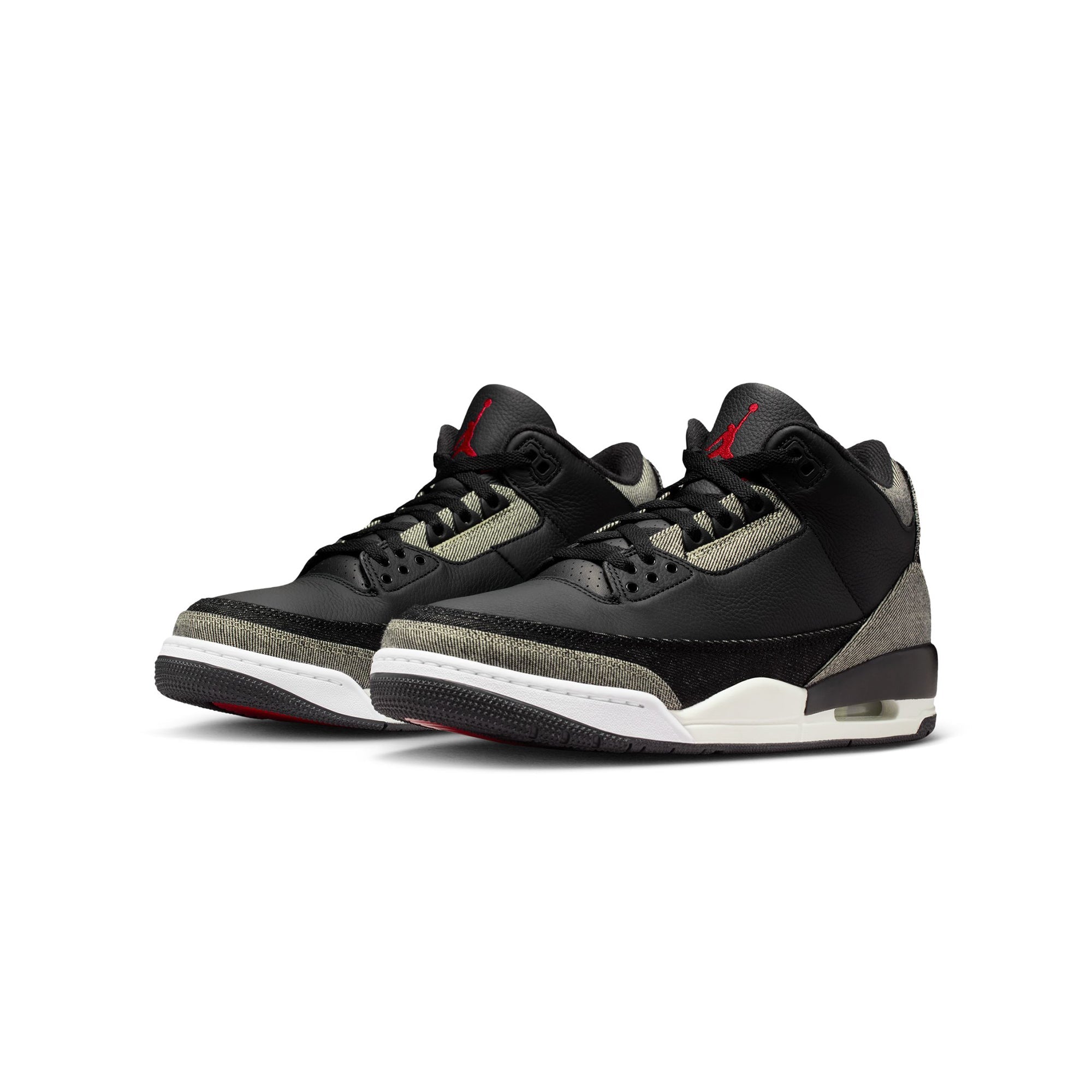 3 X Levis Mens Retro Sp Black Denim Shoes Air jordan оригінал – Купити в Україні – вид ззаду