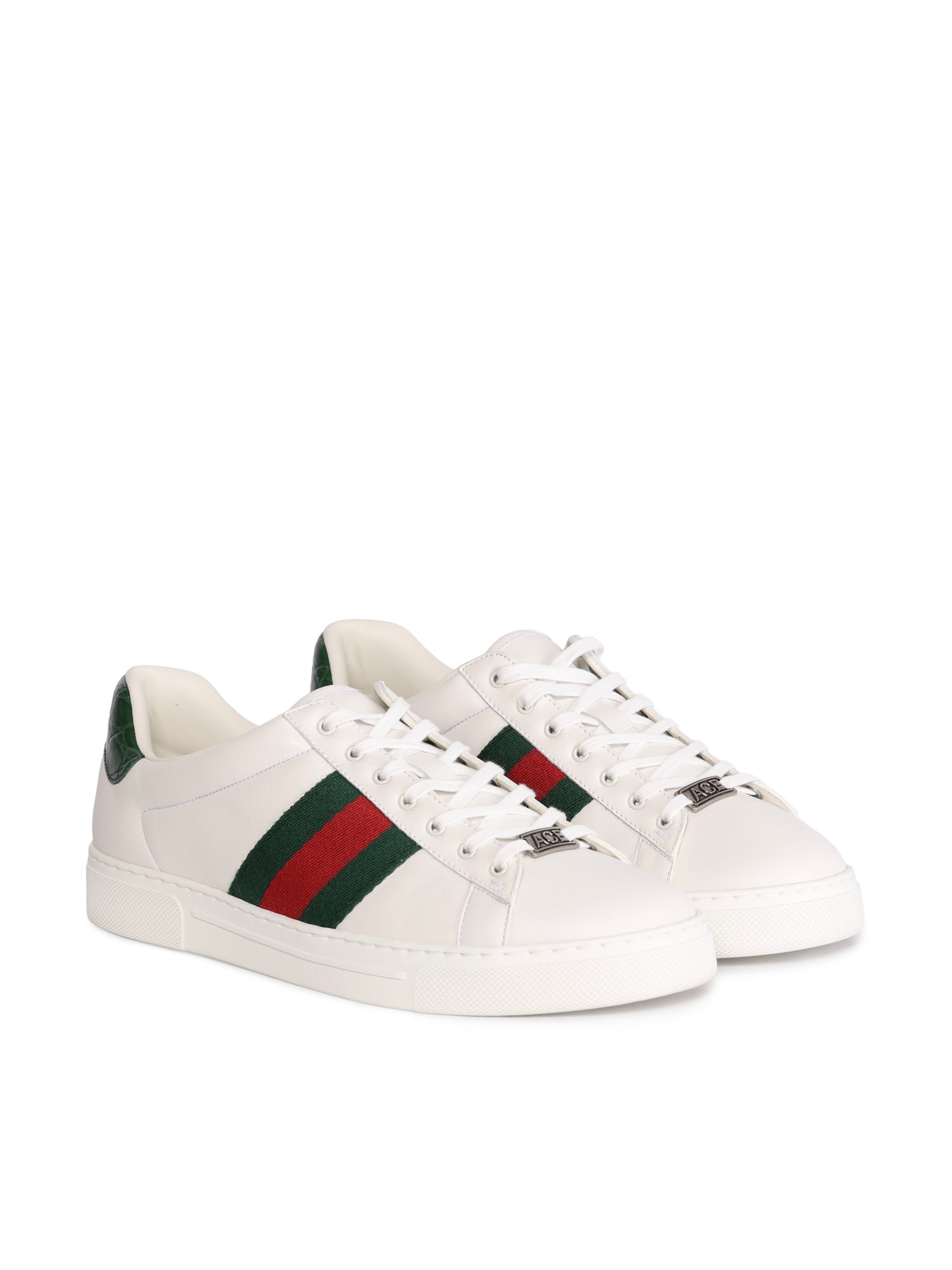 Оригінальна Sneaker Gucci Ace Con Dettaglio Web Gucci – вид ззаду