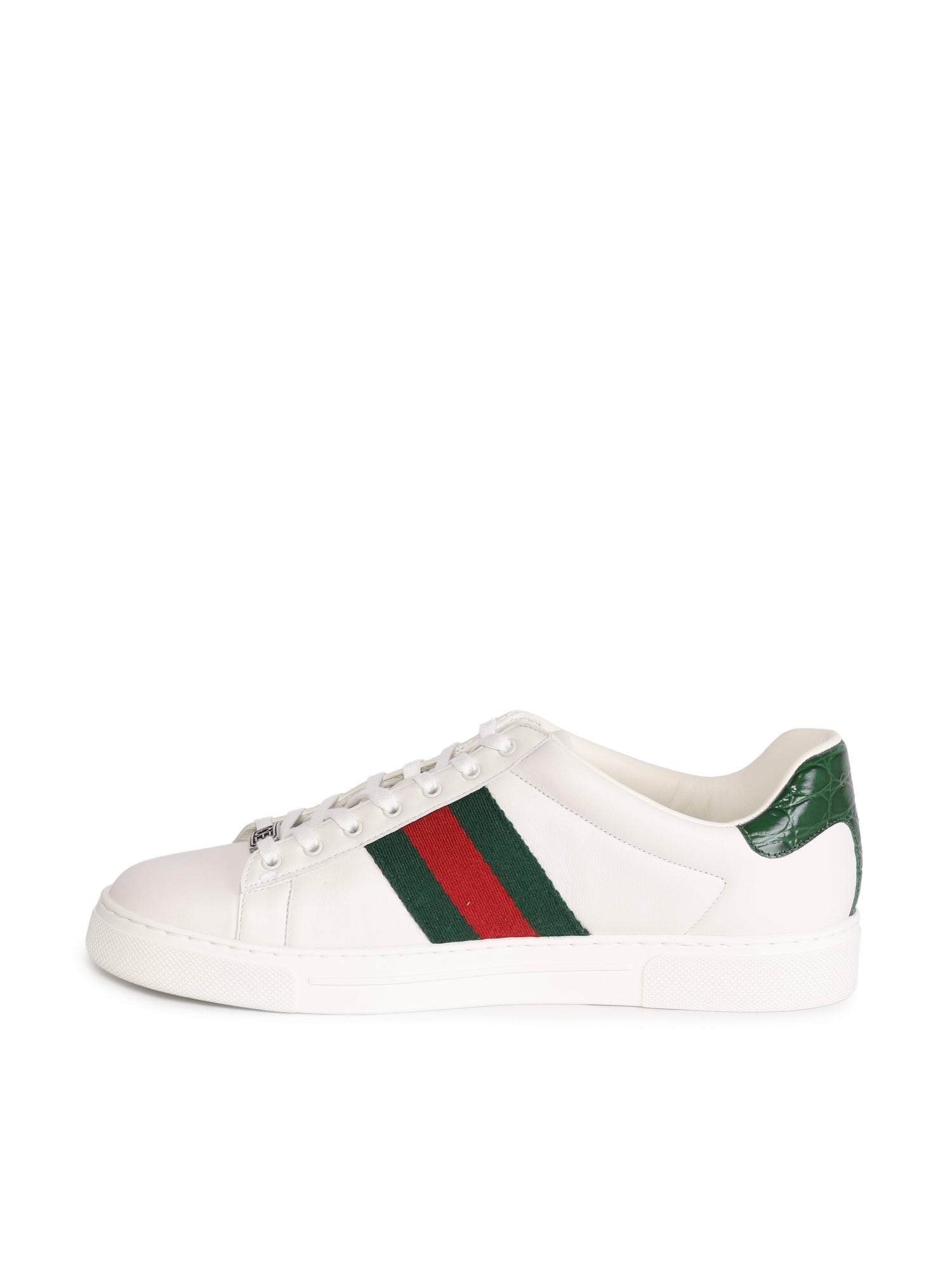 Оригінальна Sneaker Gucci Ace Con Dettaglio Web Gucci – збільшений вид