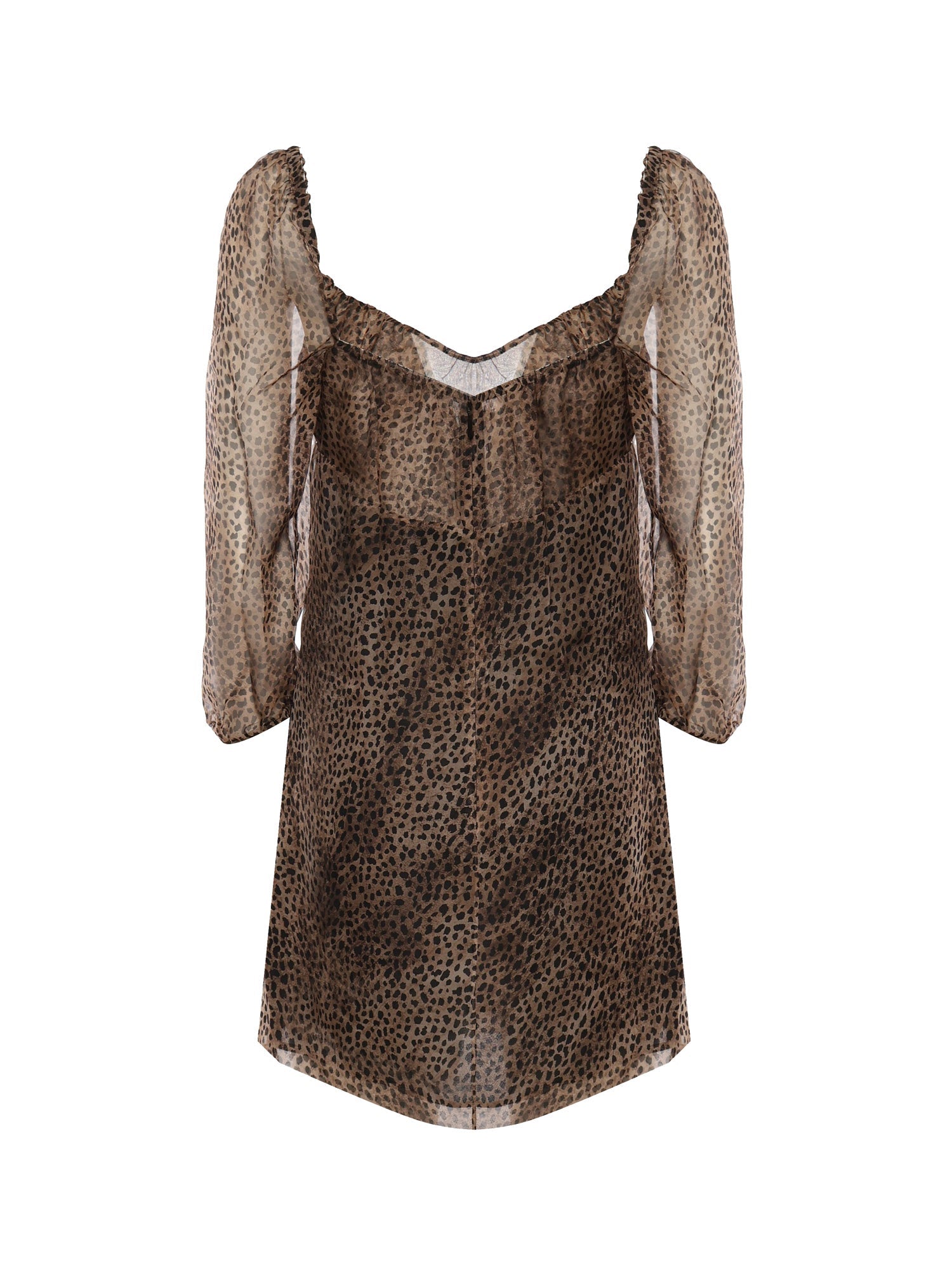 Miniabito Con Stampa Leopardo Saint laurent оригінал – Купити в Україні – детальний вид