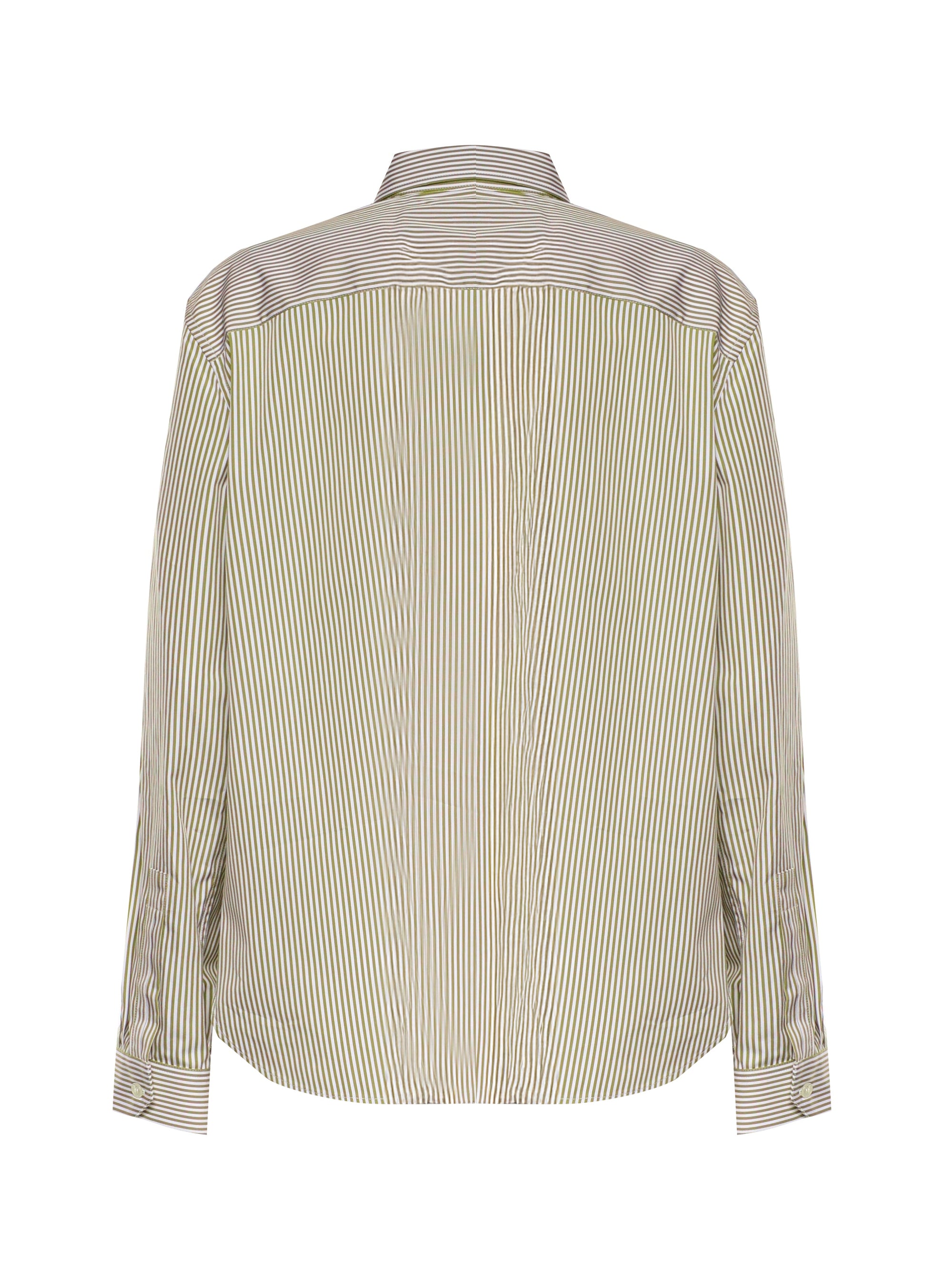Оригінальна Camicia Cassandre In Cotone A Righe Saint laurent – детальний вид