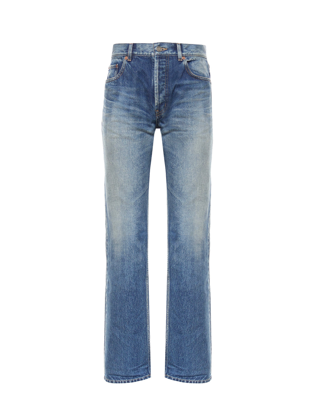 Jeans Dritti In Denim Saint laurent – Гарантія оригінальності – боковий вид