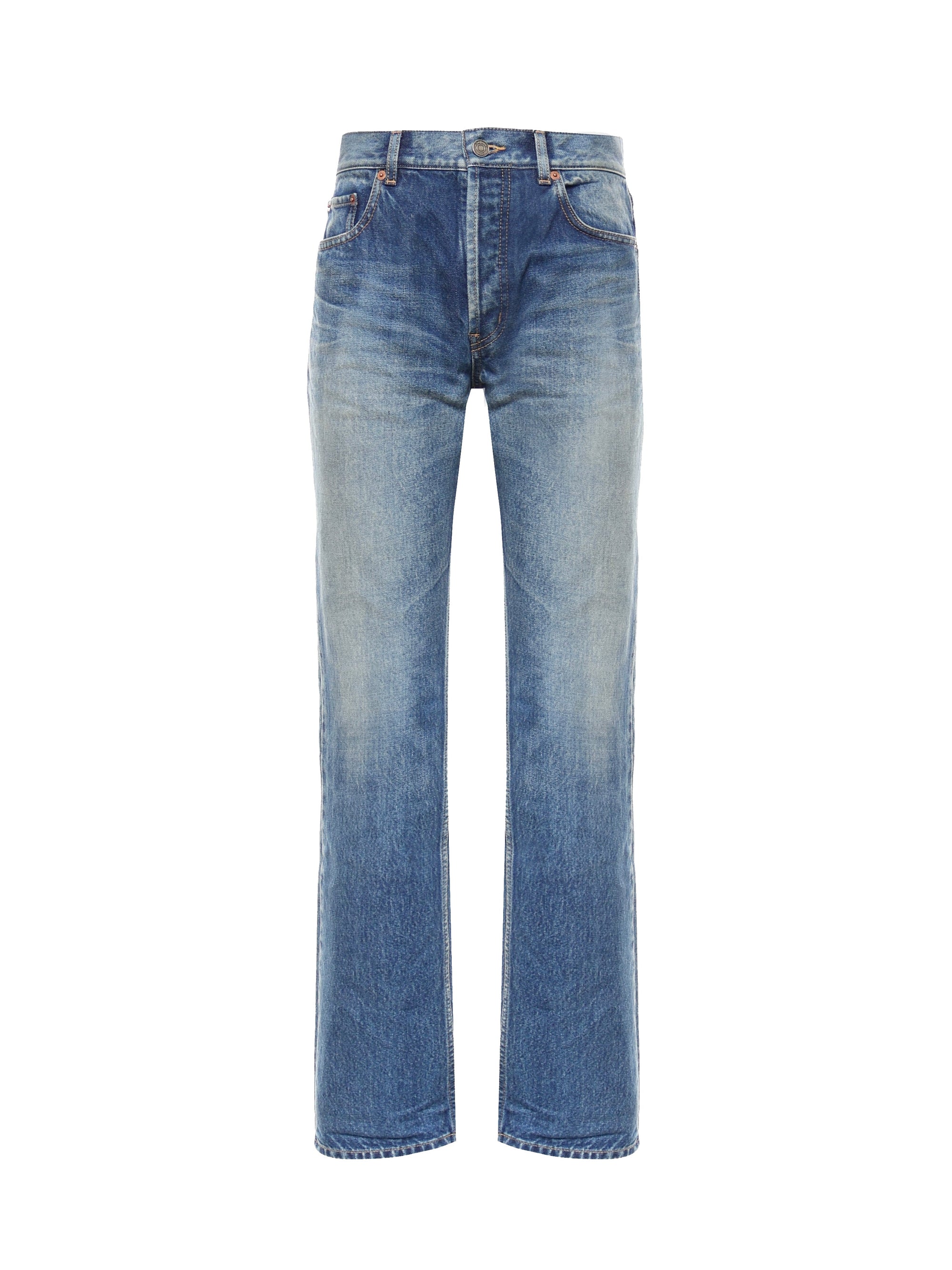 Jeans Dritti In Denim Saint laurent – Гарантія оригінальності – боковий вид
