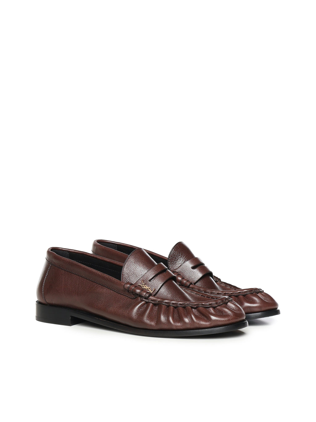 Mocassini Le Loafer Morbidi In Pelle Saint laurent – Гарантія оригінальності – вид ззаду