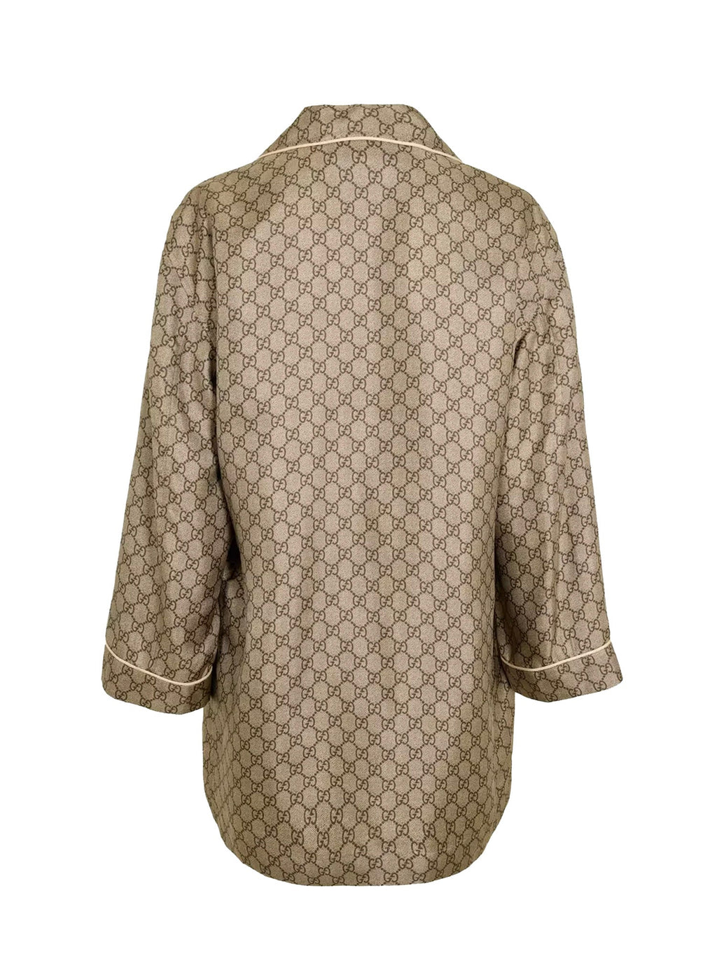 Camicia In Seta Gg Supreme Gucci – Гарантія оригінальності – вид ззаду