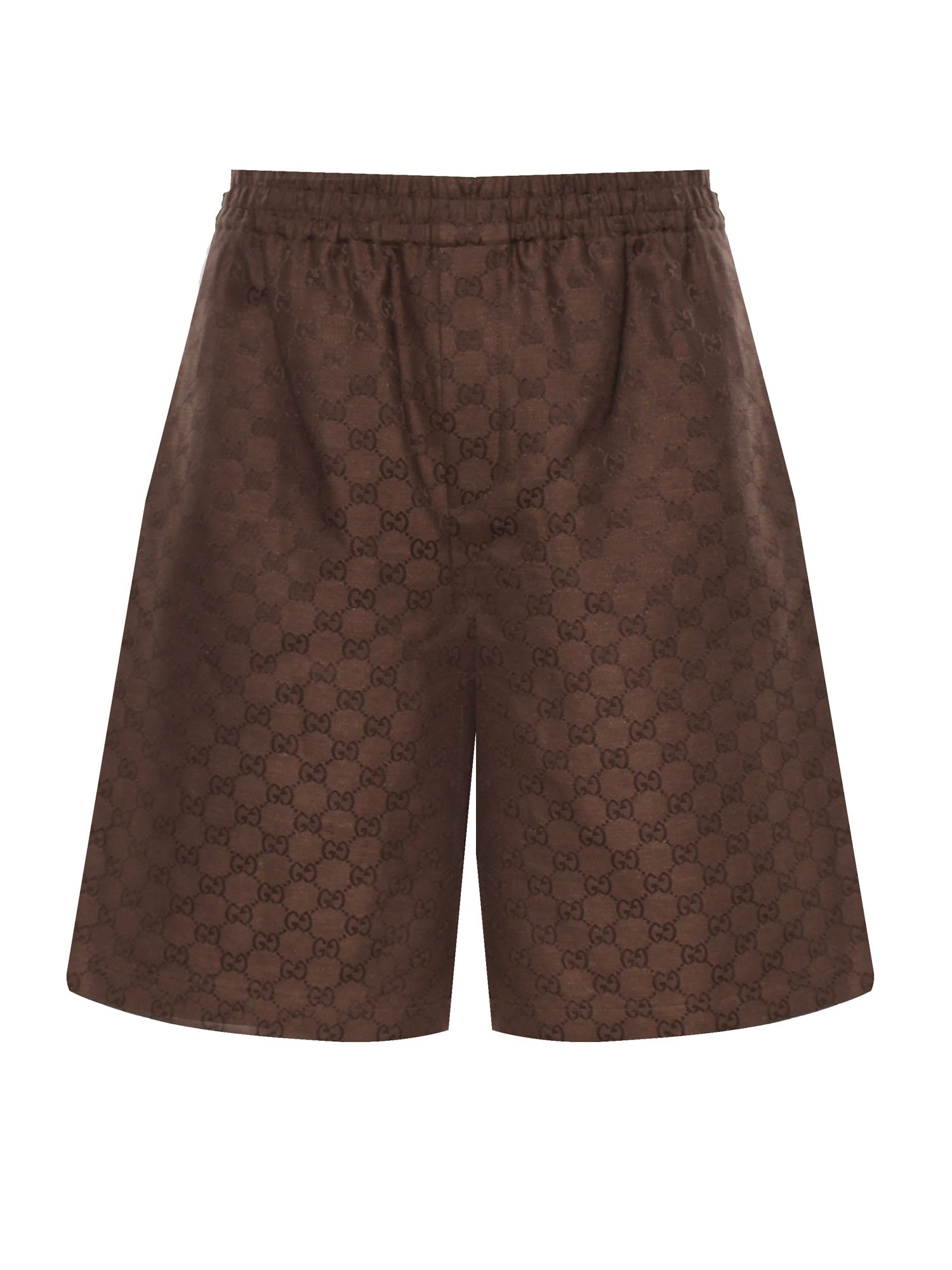 Оригінальна Shorts In Tessuto Gg In Misto Lino Gucci – боковий вид