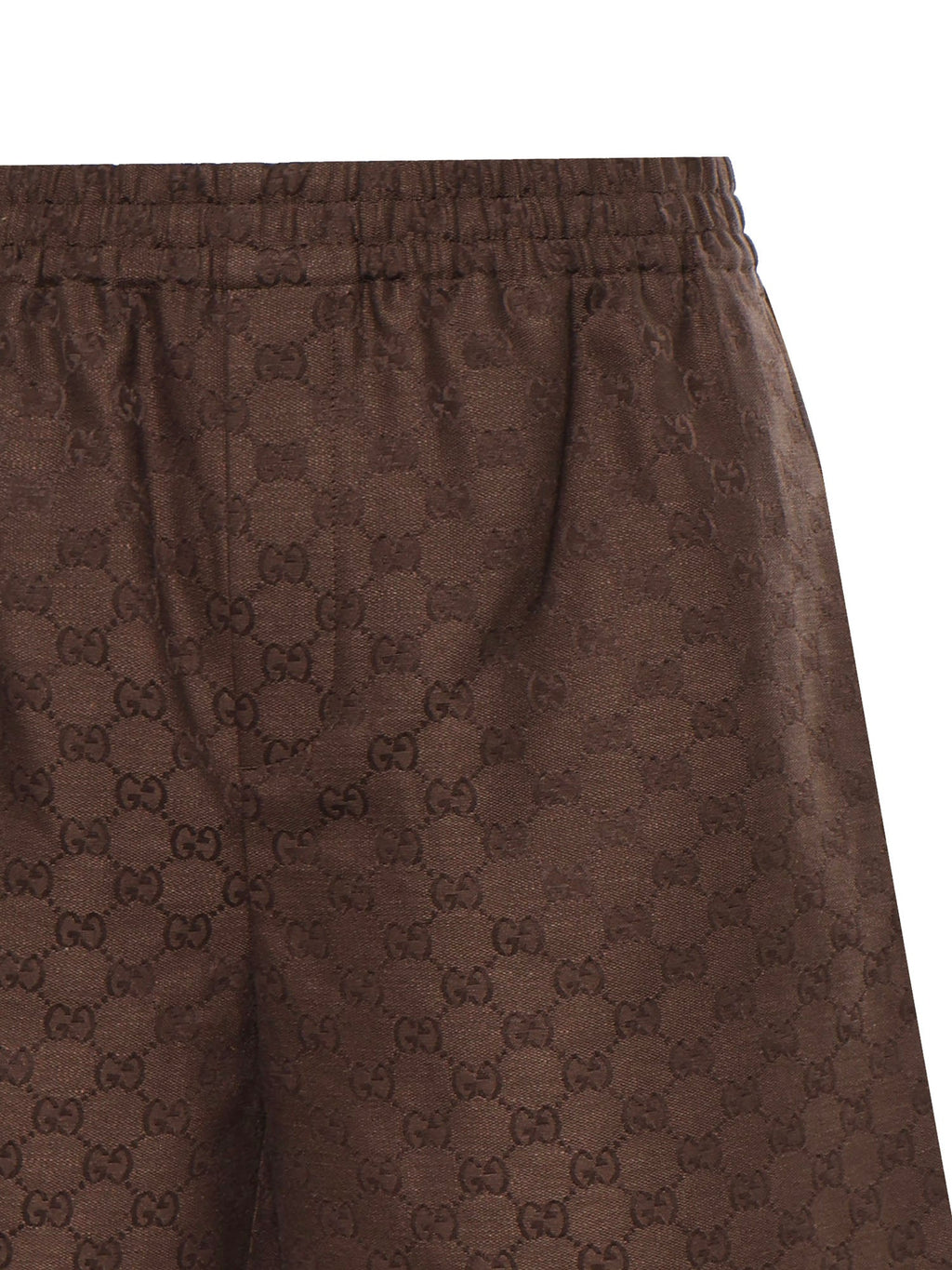 Оригінальна Shorts In Tessuto Gg In Misto Lino Gucci – вид ззаду